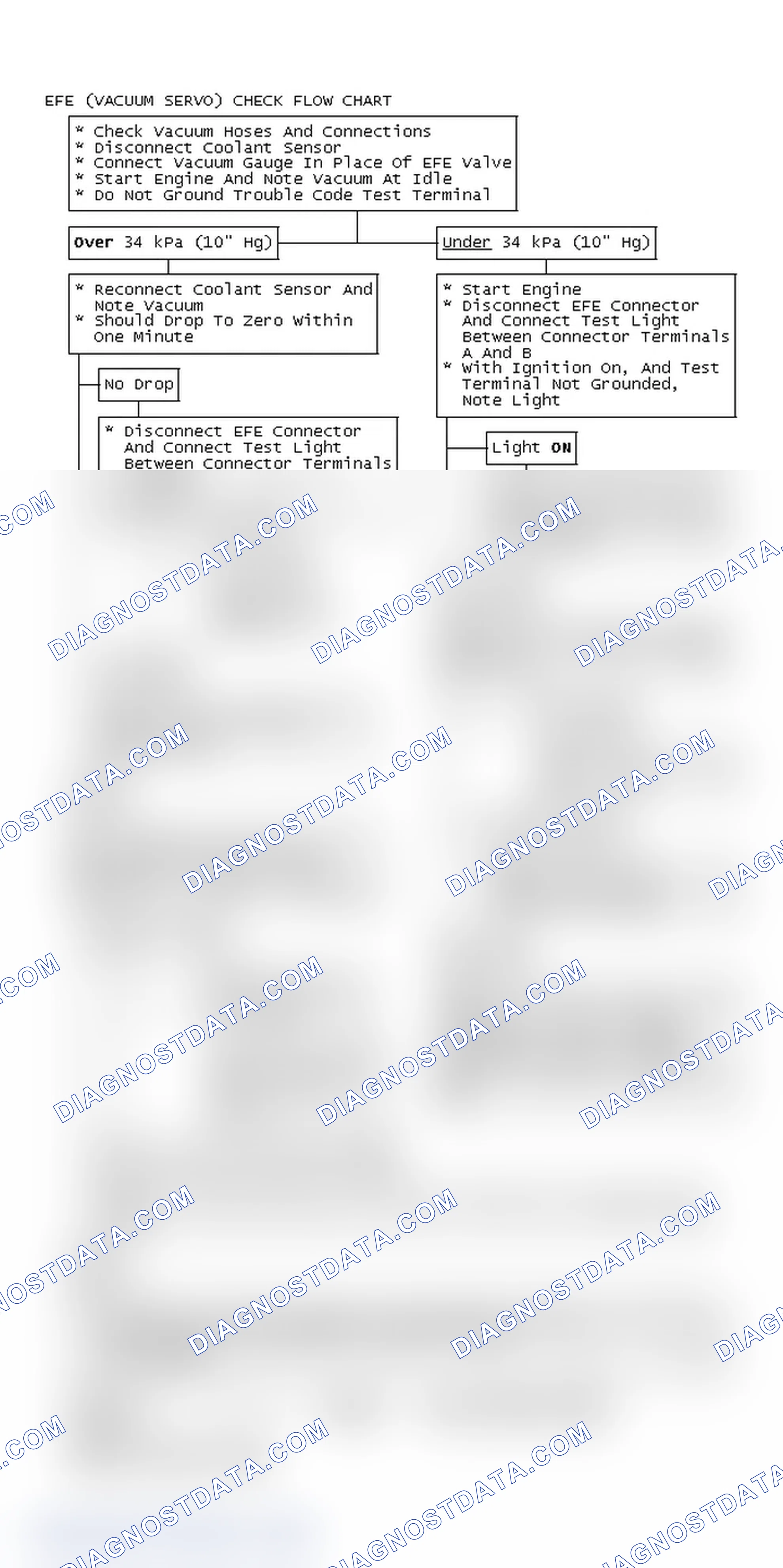 Scheme 311: EFE (Vacuum Servo) Check Flow Chart