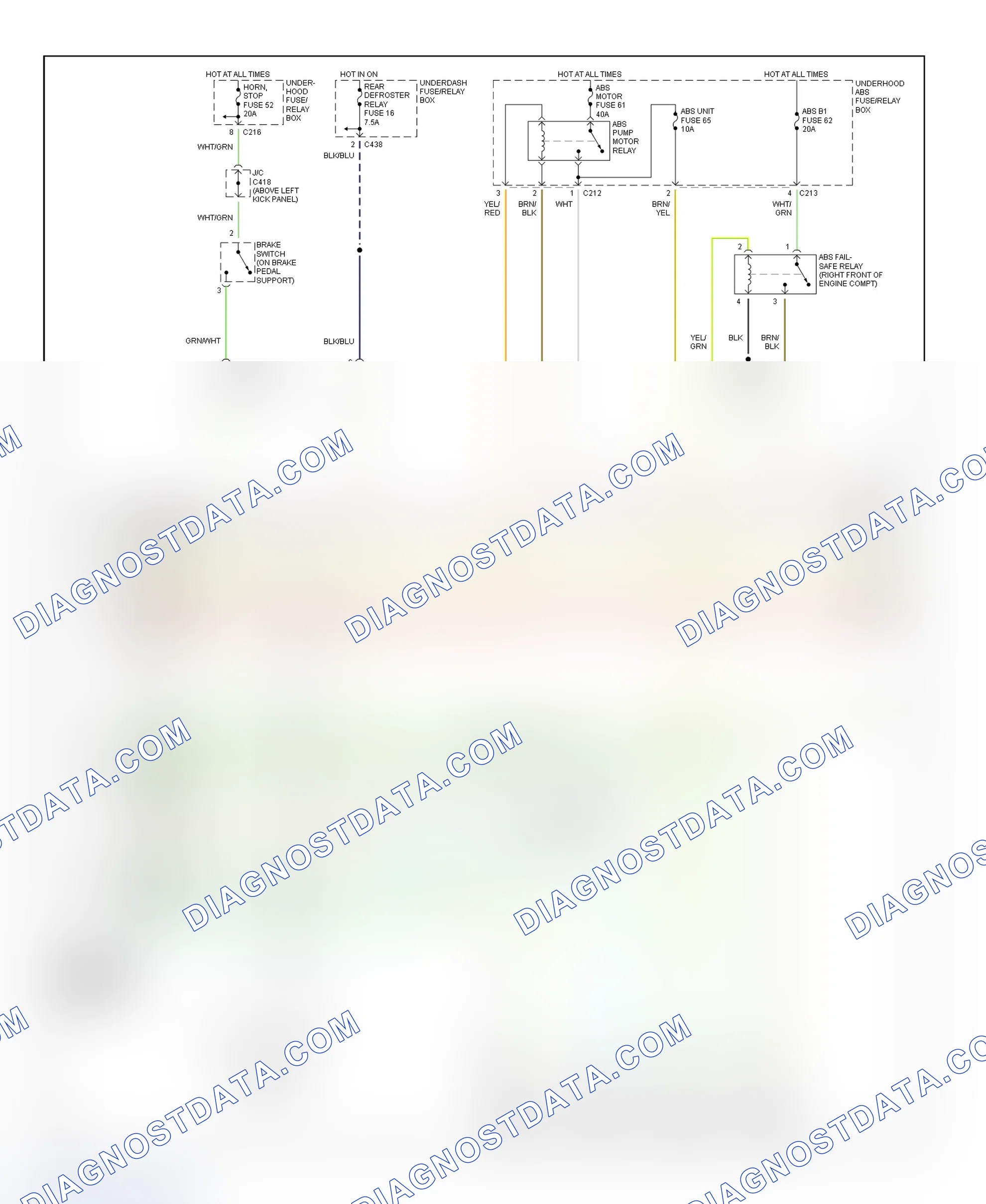 Scheme 25: Anti-Lock Brake System Wiring Diagram (1 Of 2)