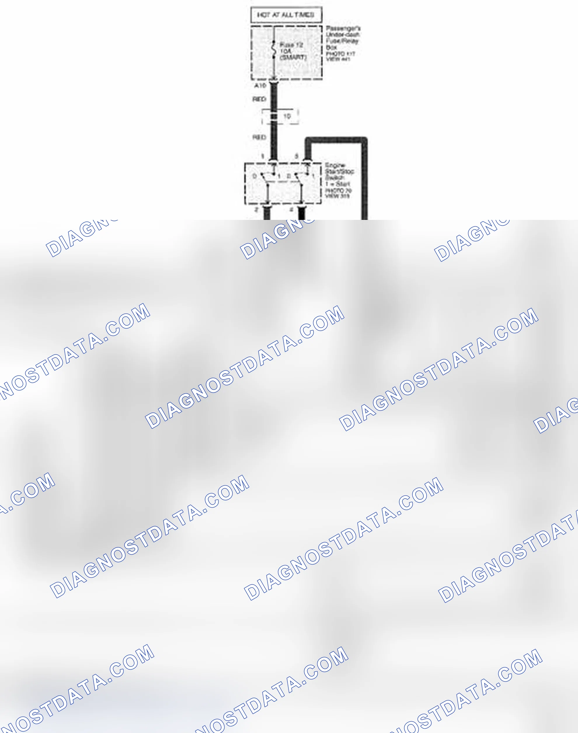 Scheme 125: Starting System Circuit Diagram - Keyless Access (Page 21-3)