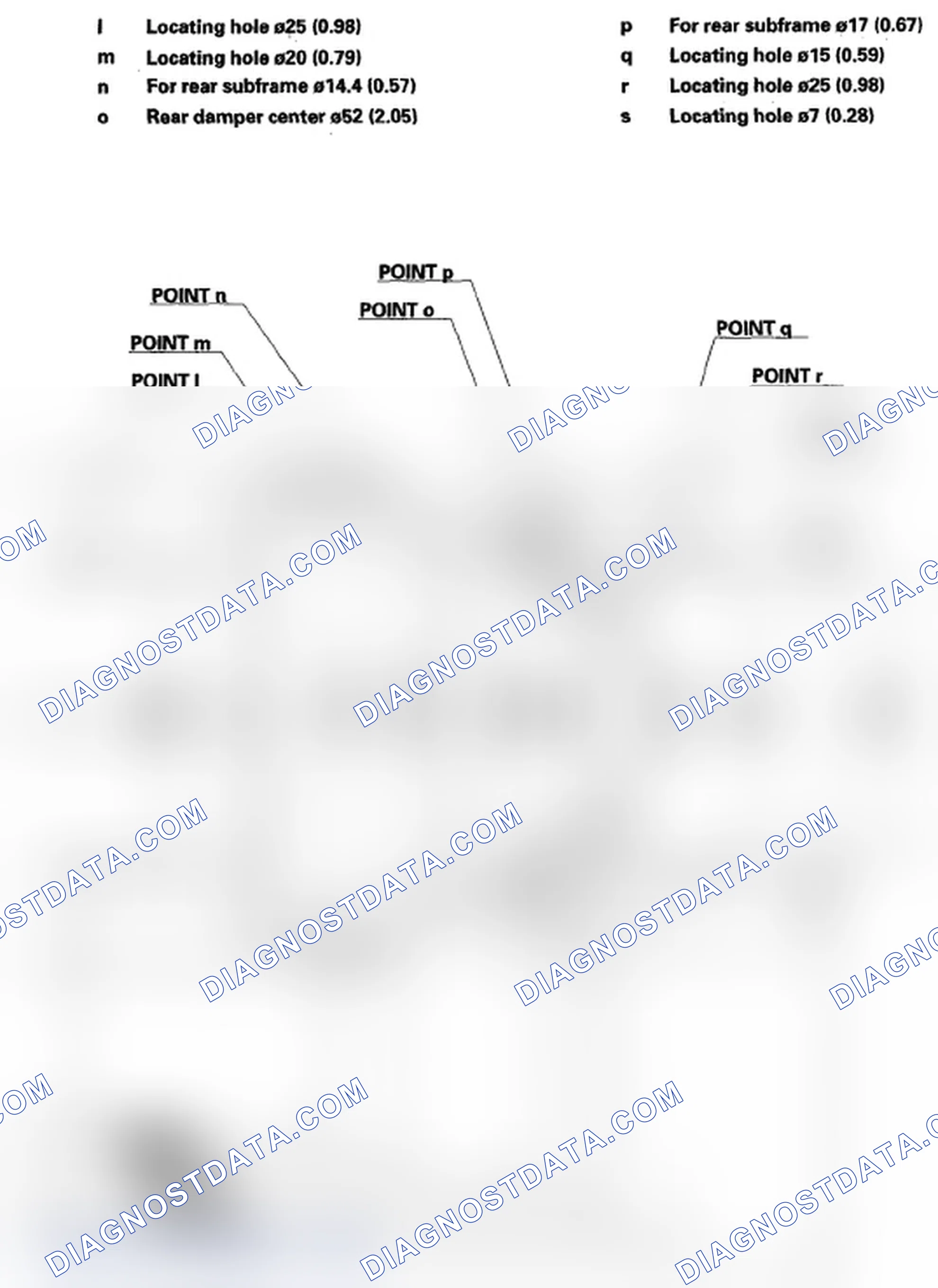 Fig. 6: Frame Repair Chart - Top View