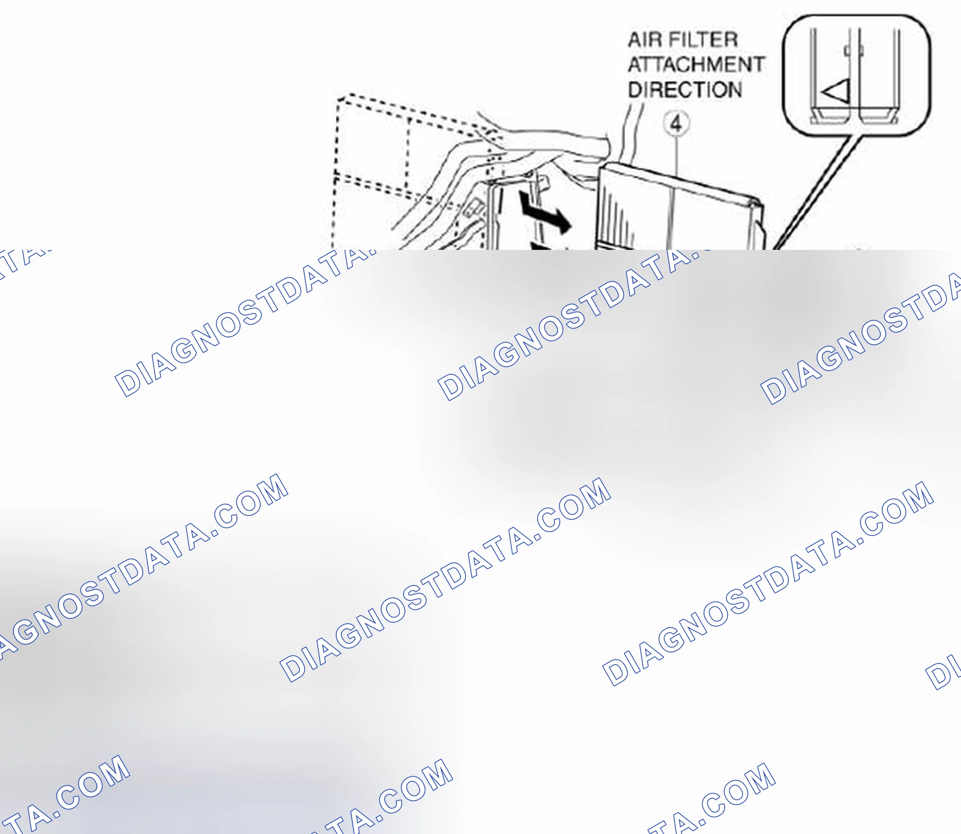 Scheme 67: AIR FILTER REMOVAL/INSTALLATION
