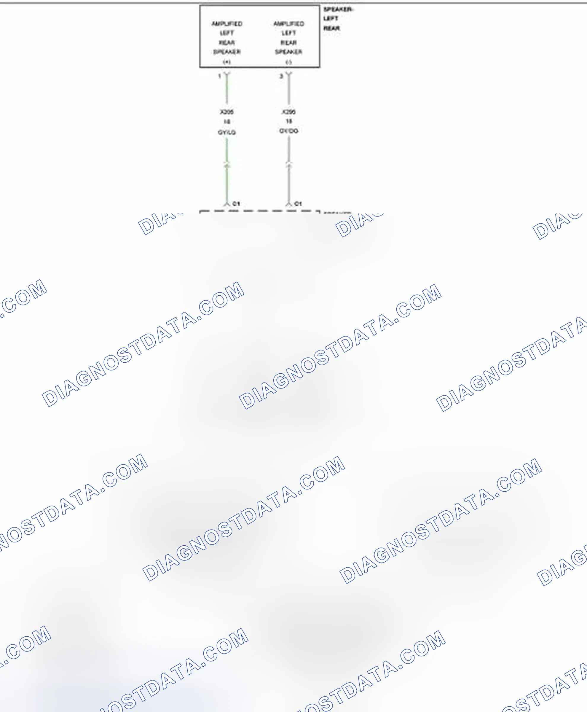 Scheme 33: B1475-CHANNEL 5 AUDIO SPEAKER OUTPUT CIRCUIT LOW