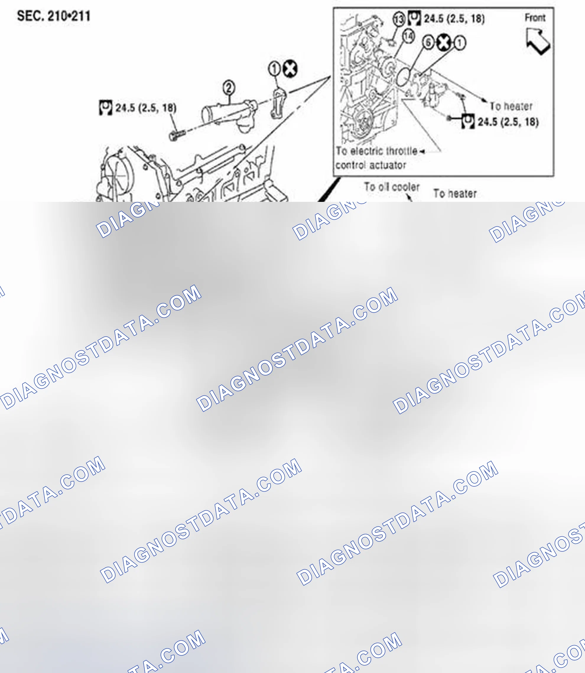 Scheme 8: Thermostat and Thermostat Housing: Exploded View