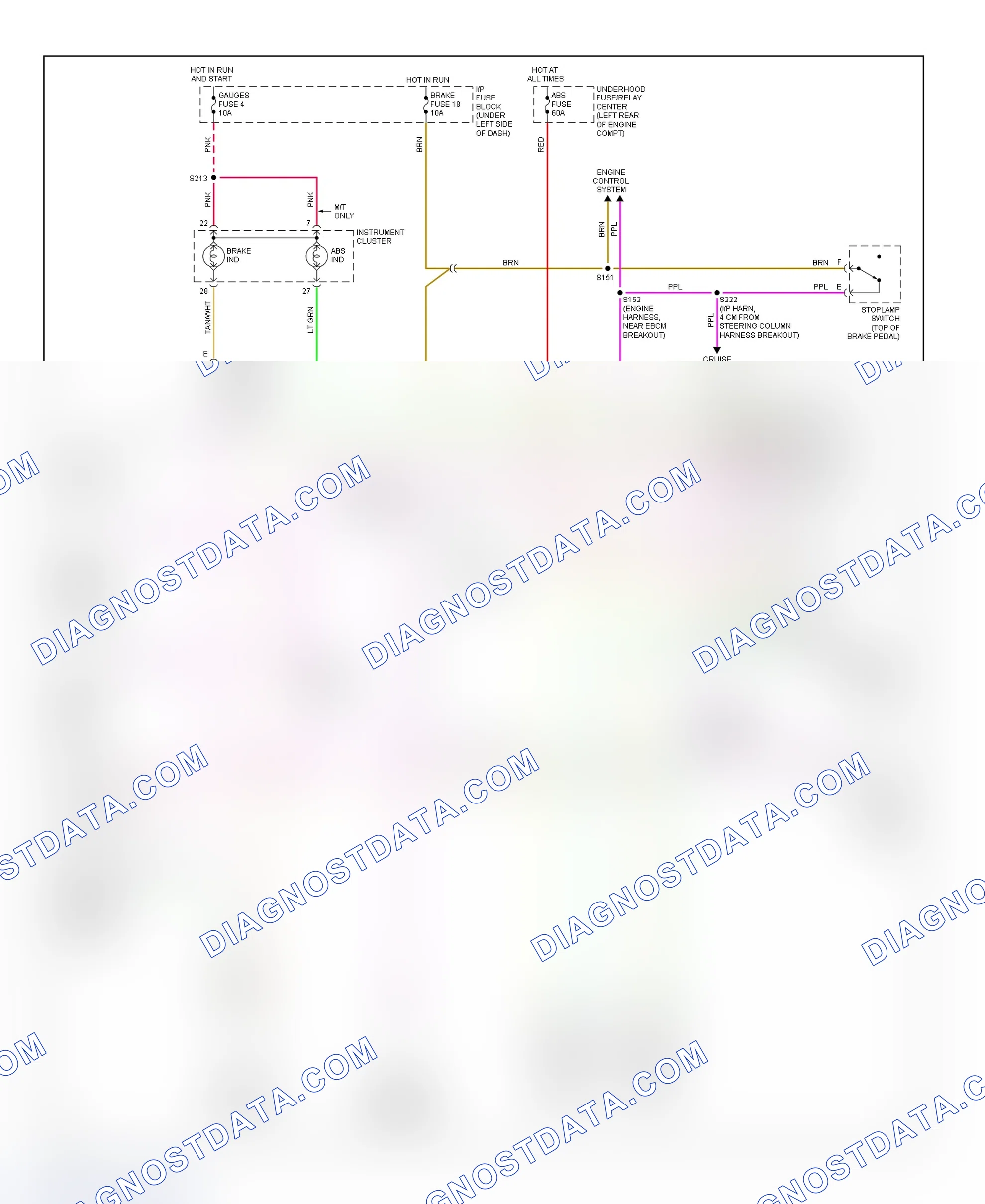 Scheme 11: 4WAL Brake System Wiring Diagram (1999 "C" & "K" Escalade, Pickup, Suburban, Tahoe & Yukon - Diesel)