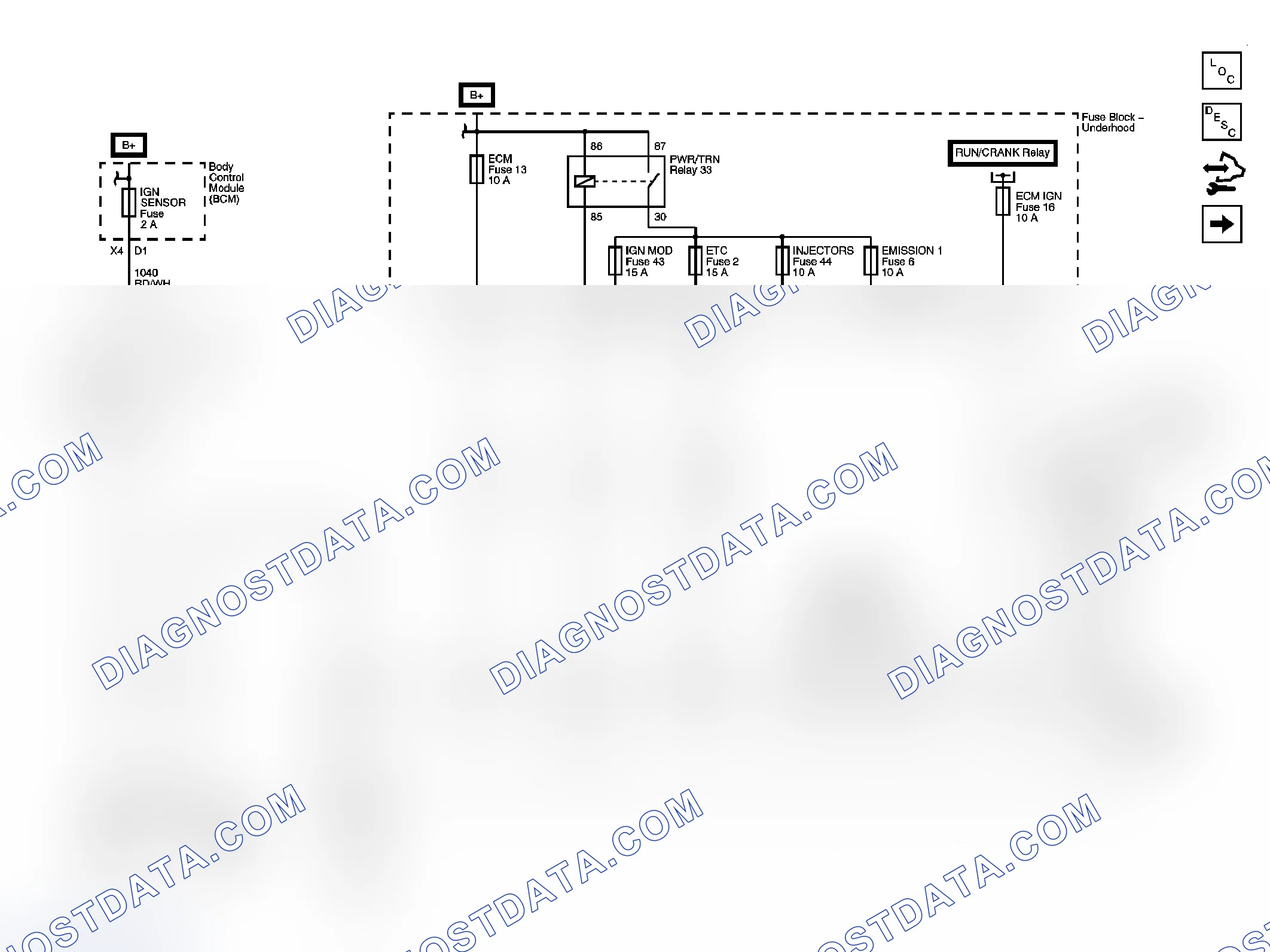 Scheme 44: Engine Controls Schematics