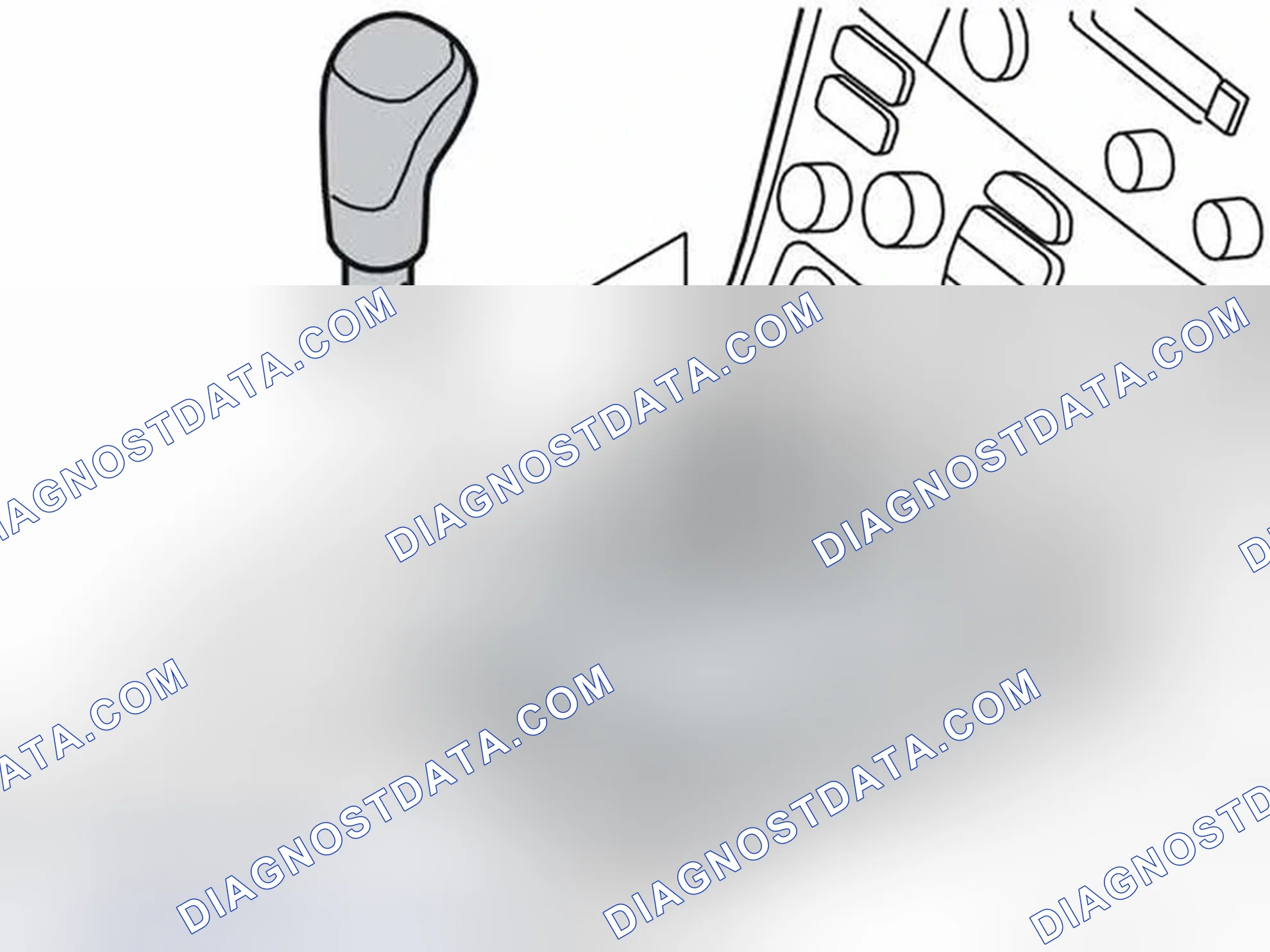 Scheme 1858: Removing the gear selector lever knob