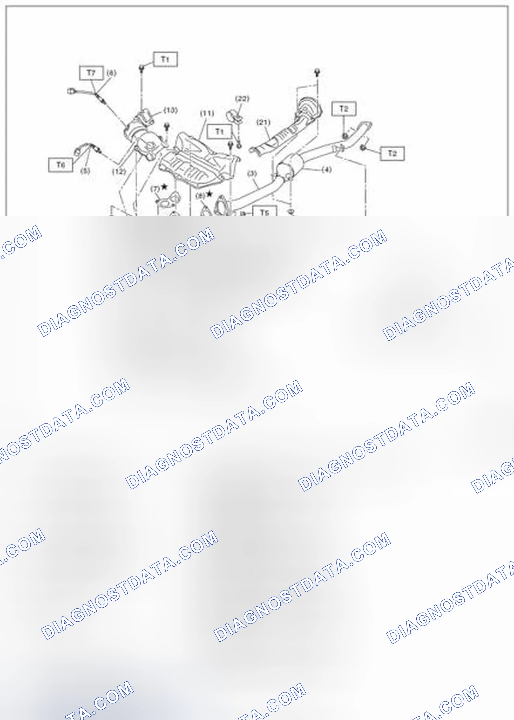 Scheme 2: FRONT EXHAUST PIPE AND CENTER EXHAUST PIPE