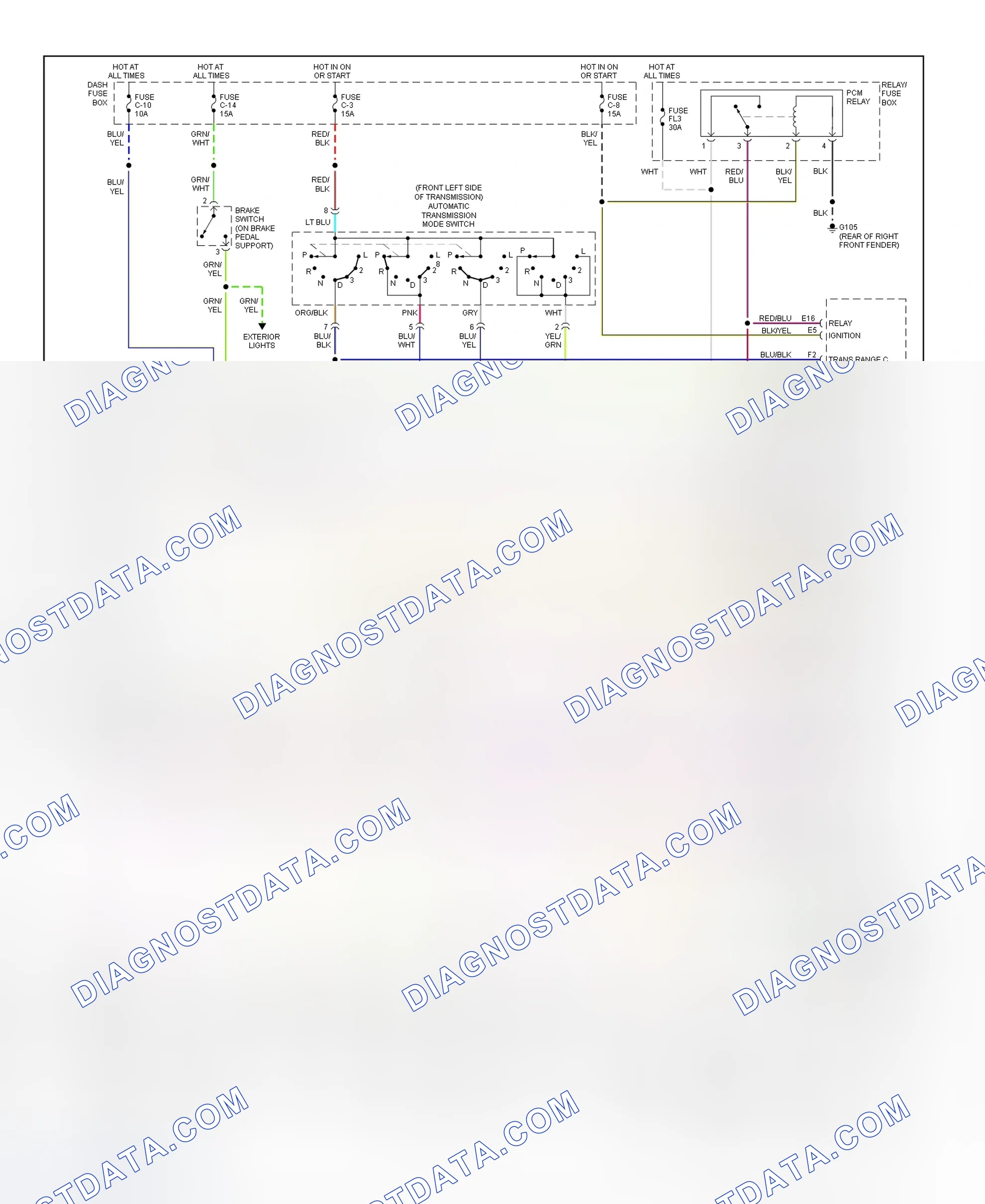Scheme 47: Transmission Wiring Diagram (SLX)