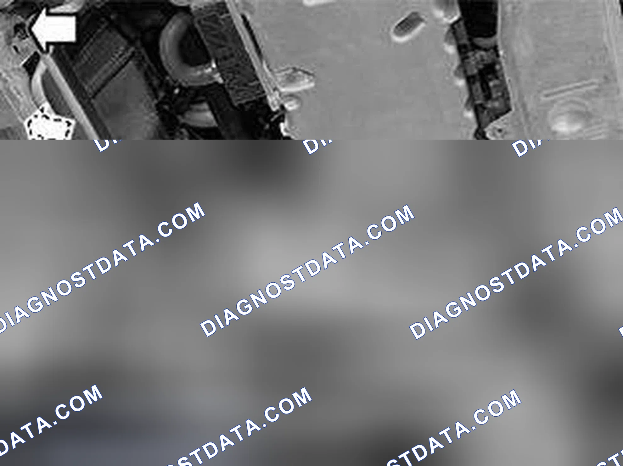 Scheme 53: Removing the screws and nuts for the engine pad, engine stabilizer brace and steering gear