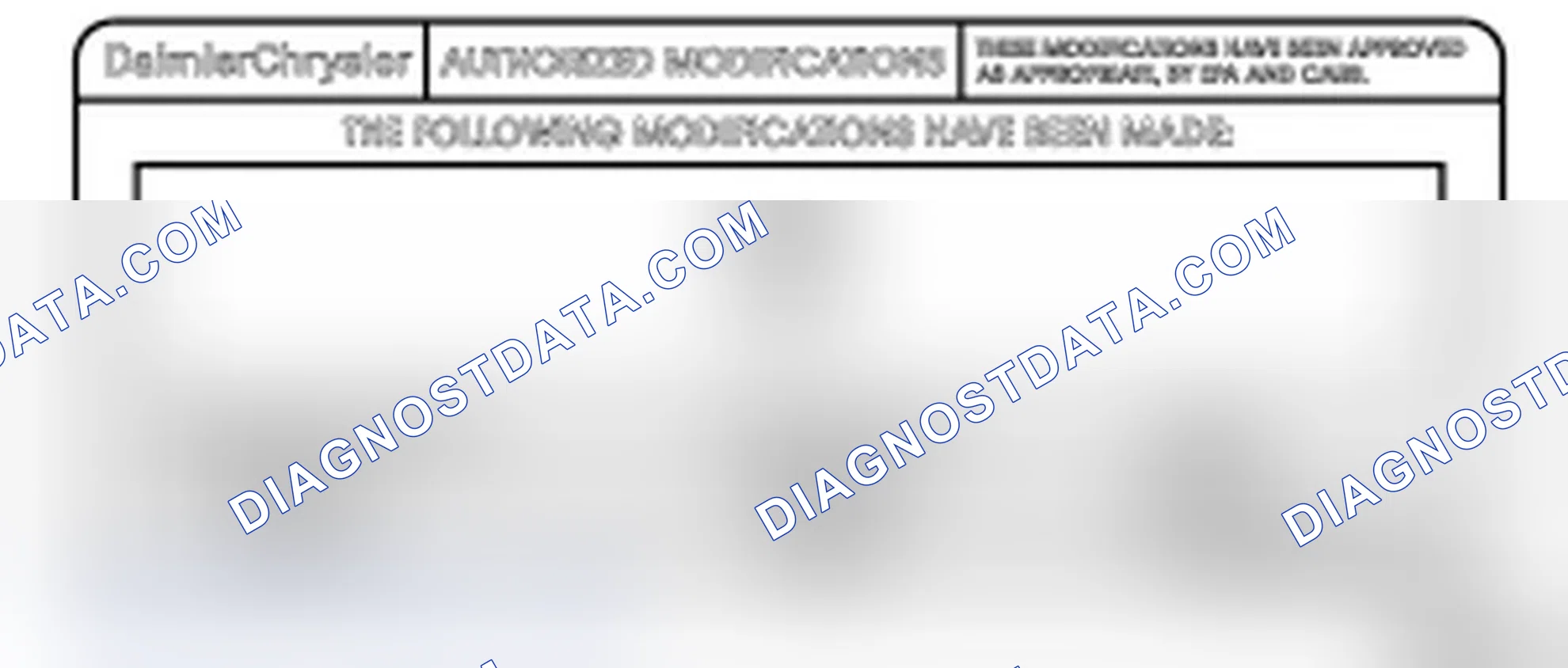 Scheme 1137: SECTION 3 - AUTHORIZED MODIFICATION LABEL