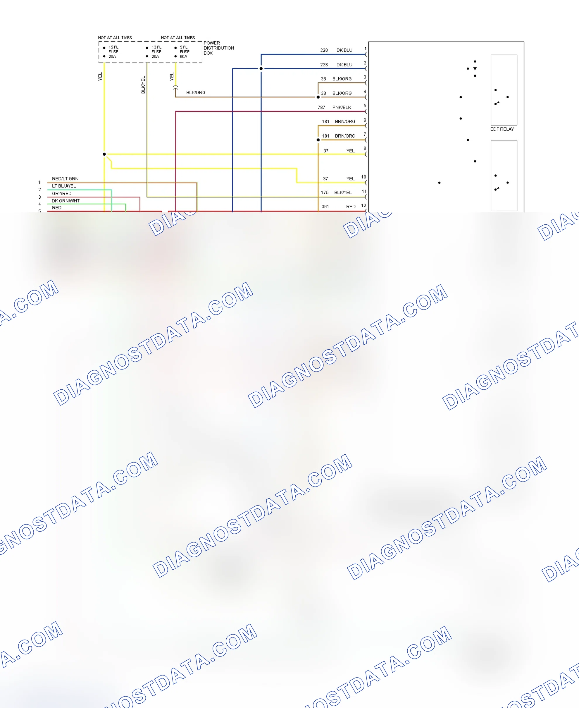 Scheme 107: EEC-V Wiring Diagram (Cougar & Thunderbird 4.6L - 5 Of 5)