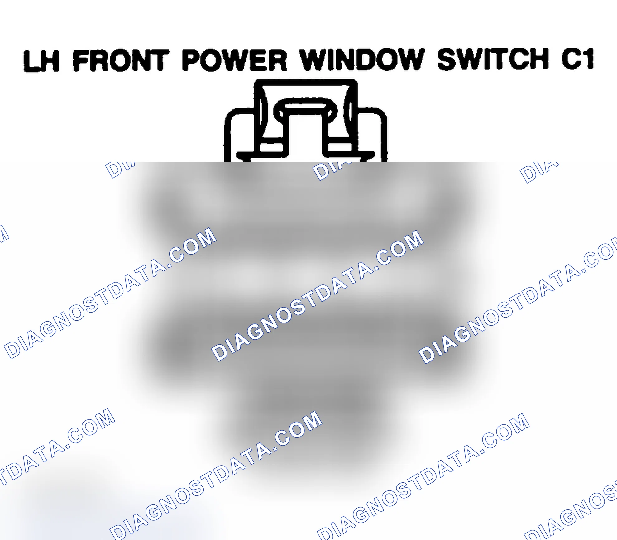 Scheme 196: POWER WINDOW SWITCH C1 (FRONT) - LEFT-HAND