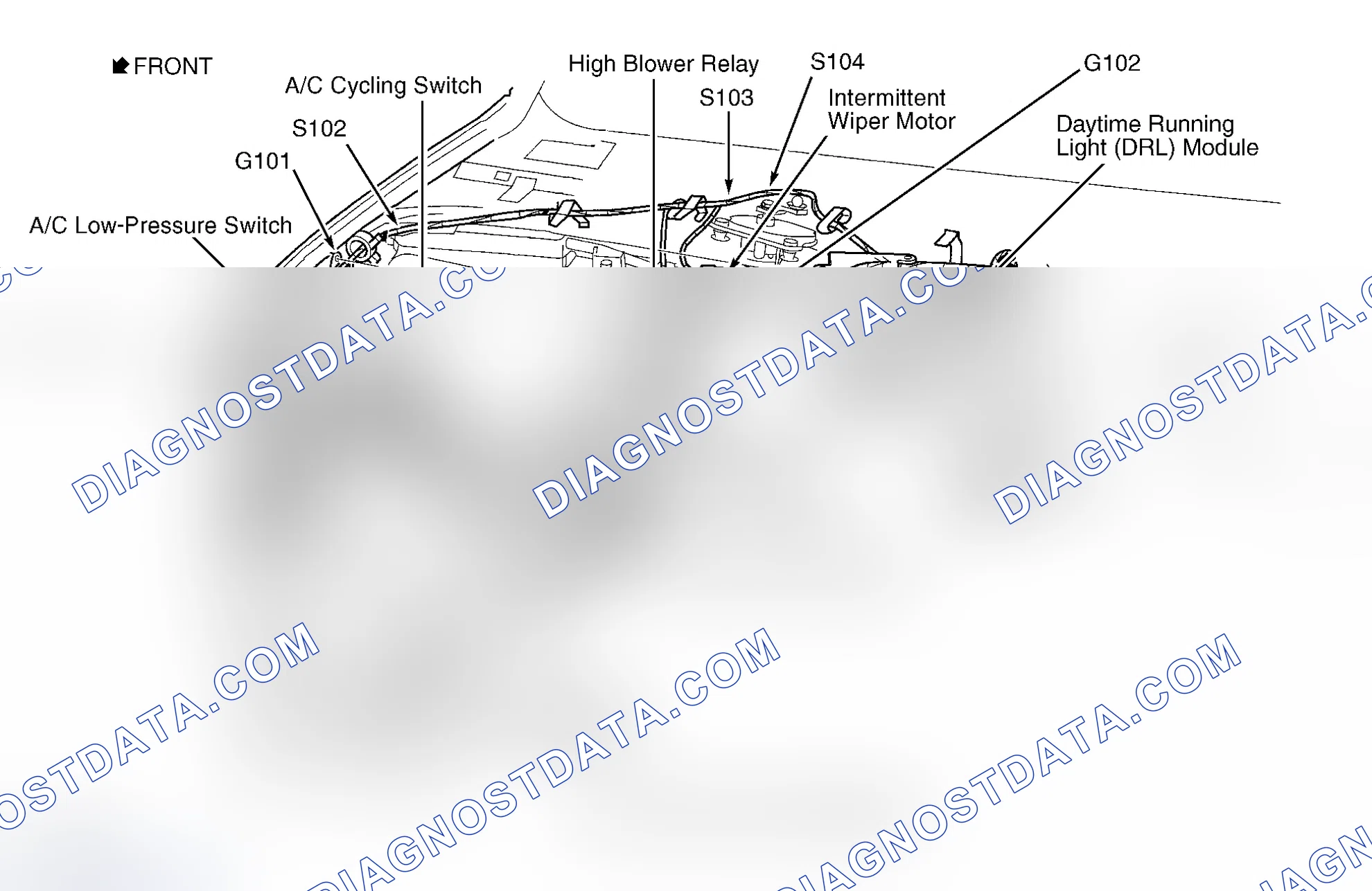Scheme 5: Right Side Of Engine Compartment