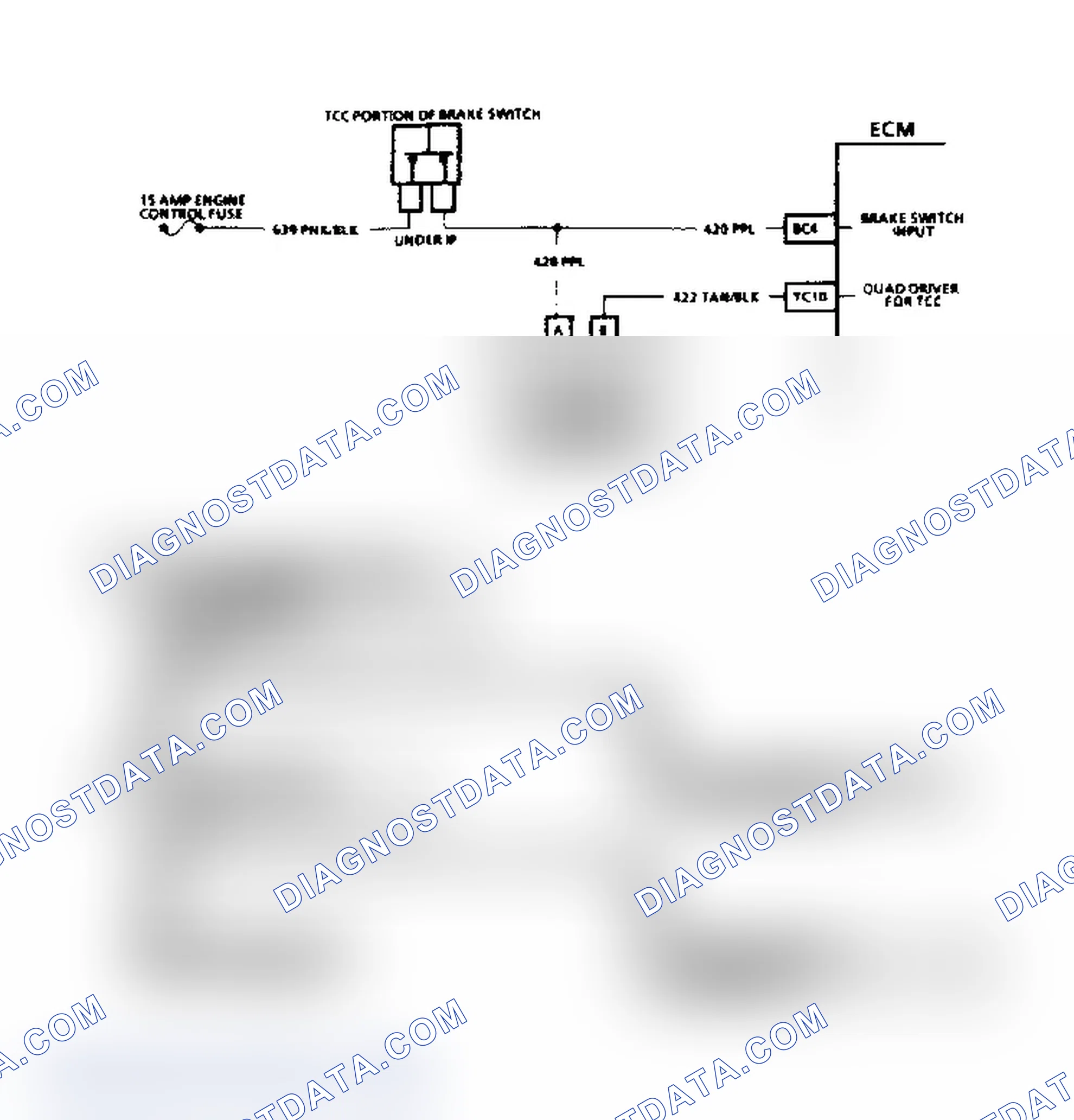 Scheme 153: Code E038, Brake Switch Circuit