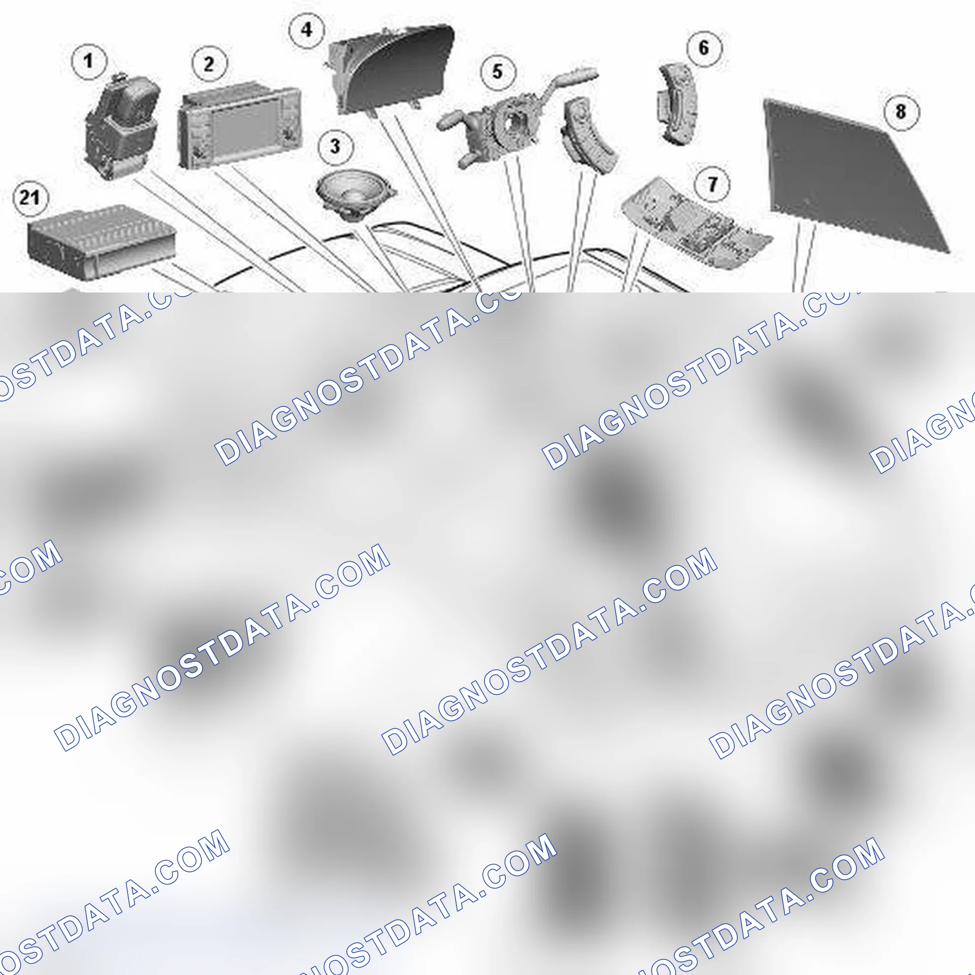 Scheme 24: REAR SEAT ENTERTAINMENT - COMPONENT LOCATION