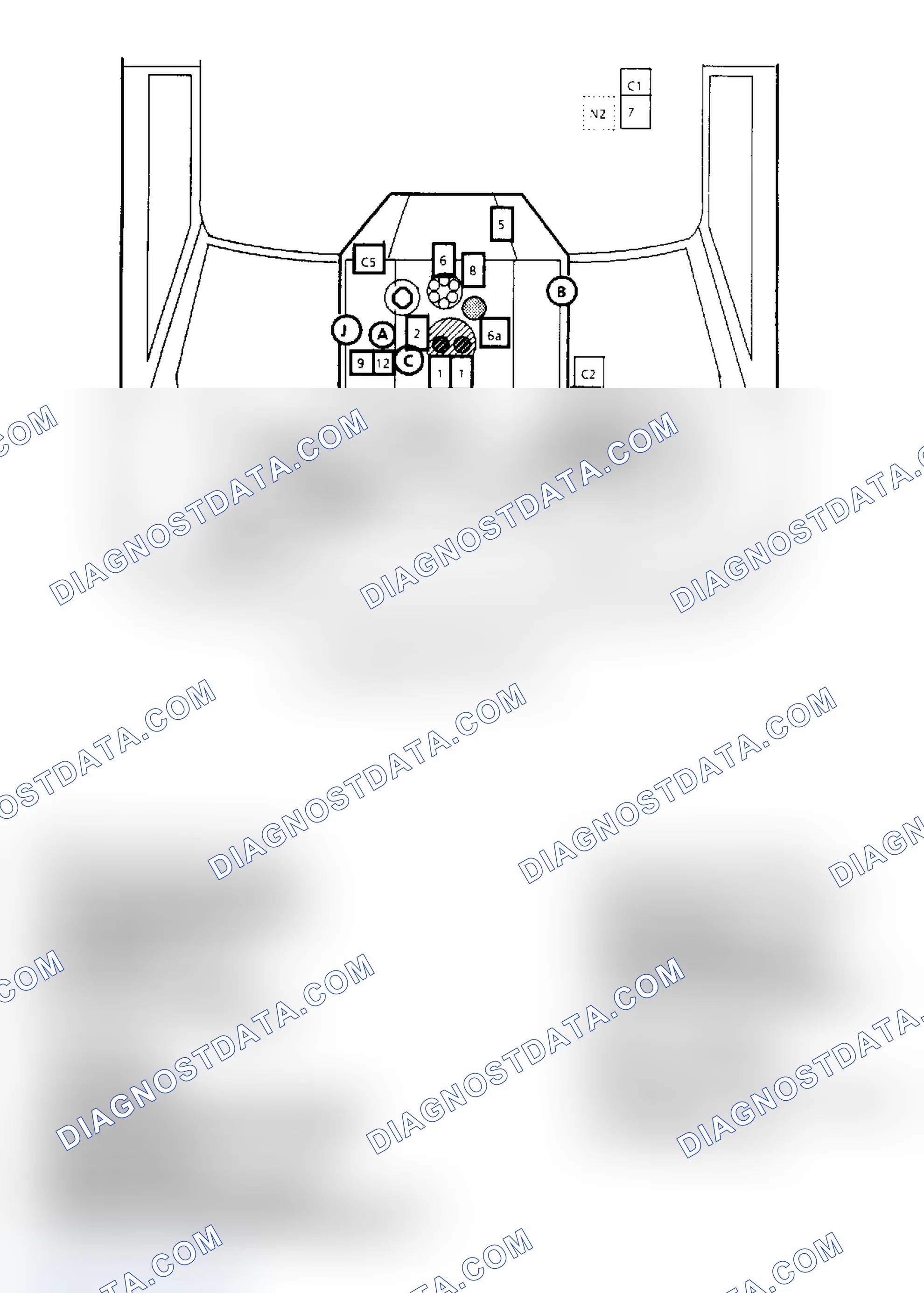 Scheme 167: Component Locations for "G" Series 5.0L & 5.7L