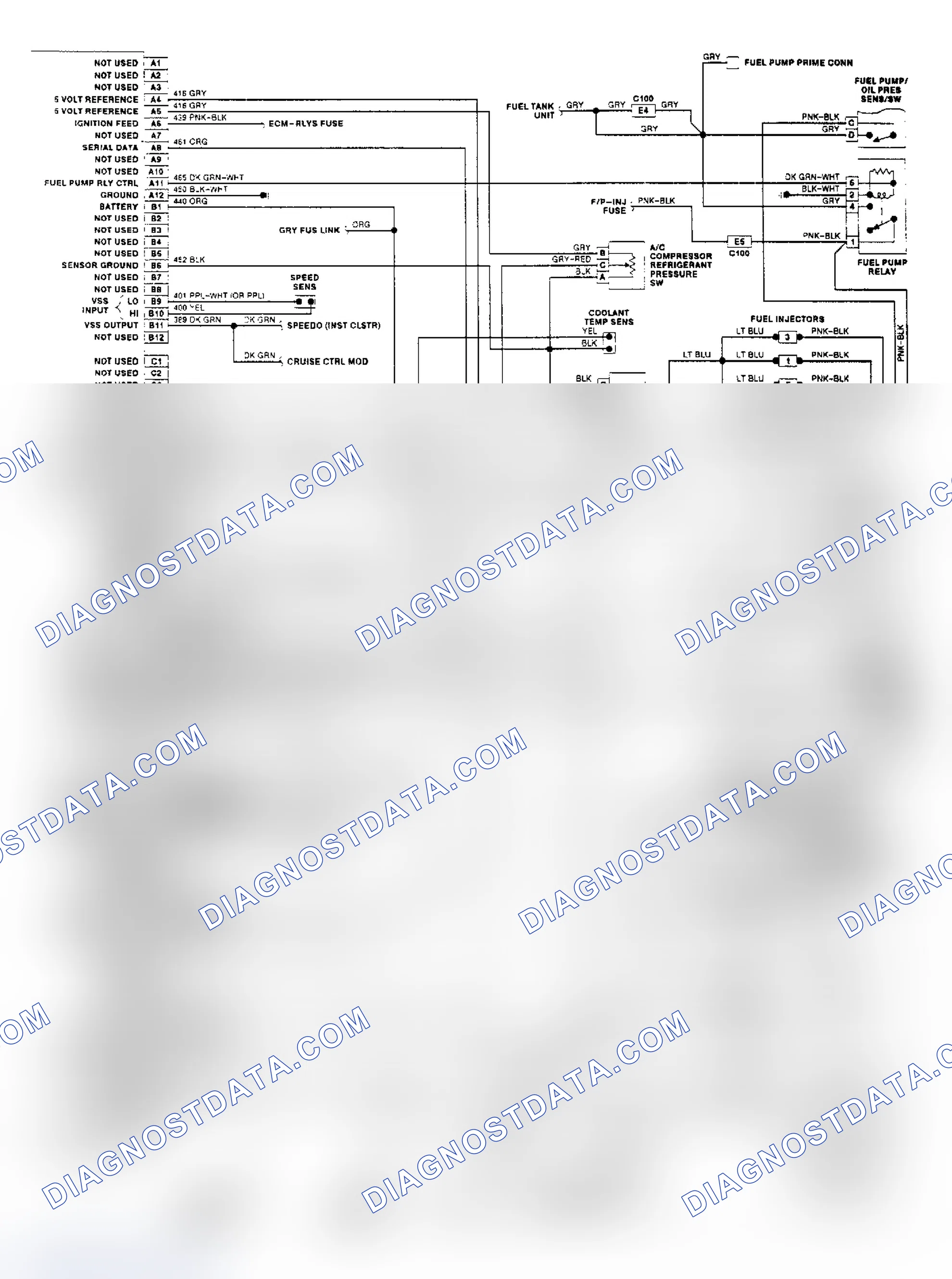 Scheme 310: PFI Wiring Diagram (3.3L VIN N, "N" Body)