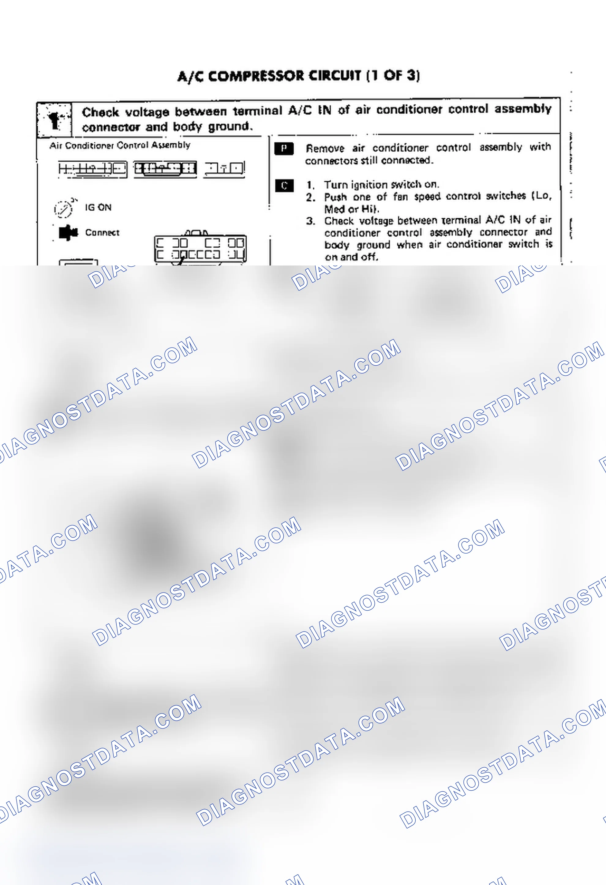 Scheme 59: A/C Compressor Circuit (1 of 3)