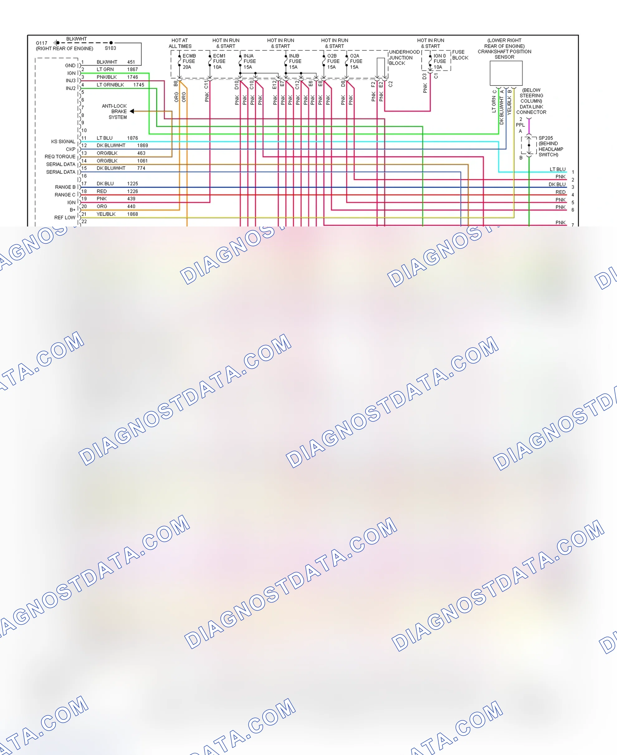 Scheme 173: PCM Wiring Diagram (Sierra, Silverado, Suburban, Tahoe, Yukon & Yukon XL - 4.8L & 5.3L - Except Canadian Built - 1 Of 5)