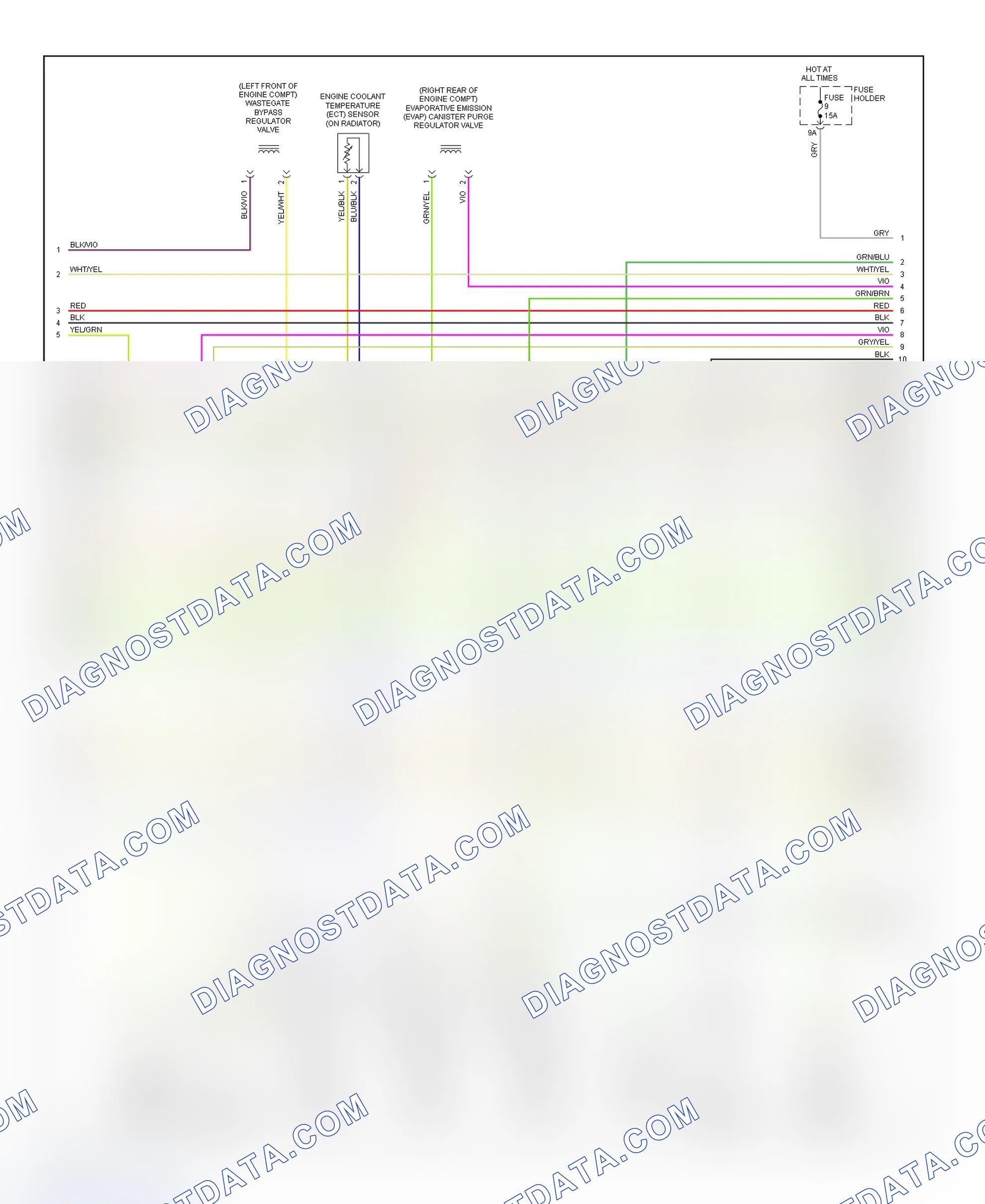 Scheme 5: Wiring Diagram (A4 1.8L - 2 Of 4)