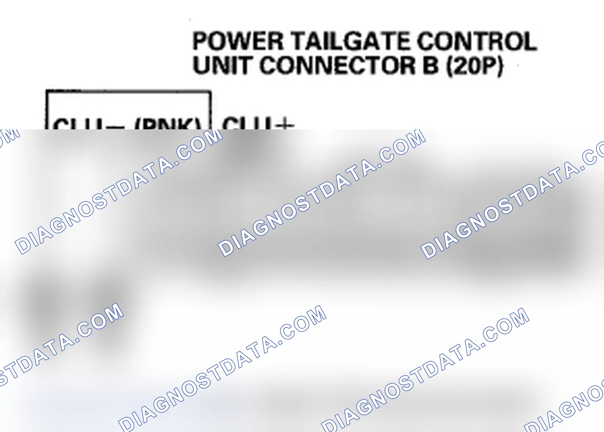 Scheme 228: DTC B1389: Power Tailgate Motor Clutch Circuit Malfunction