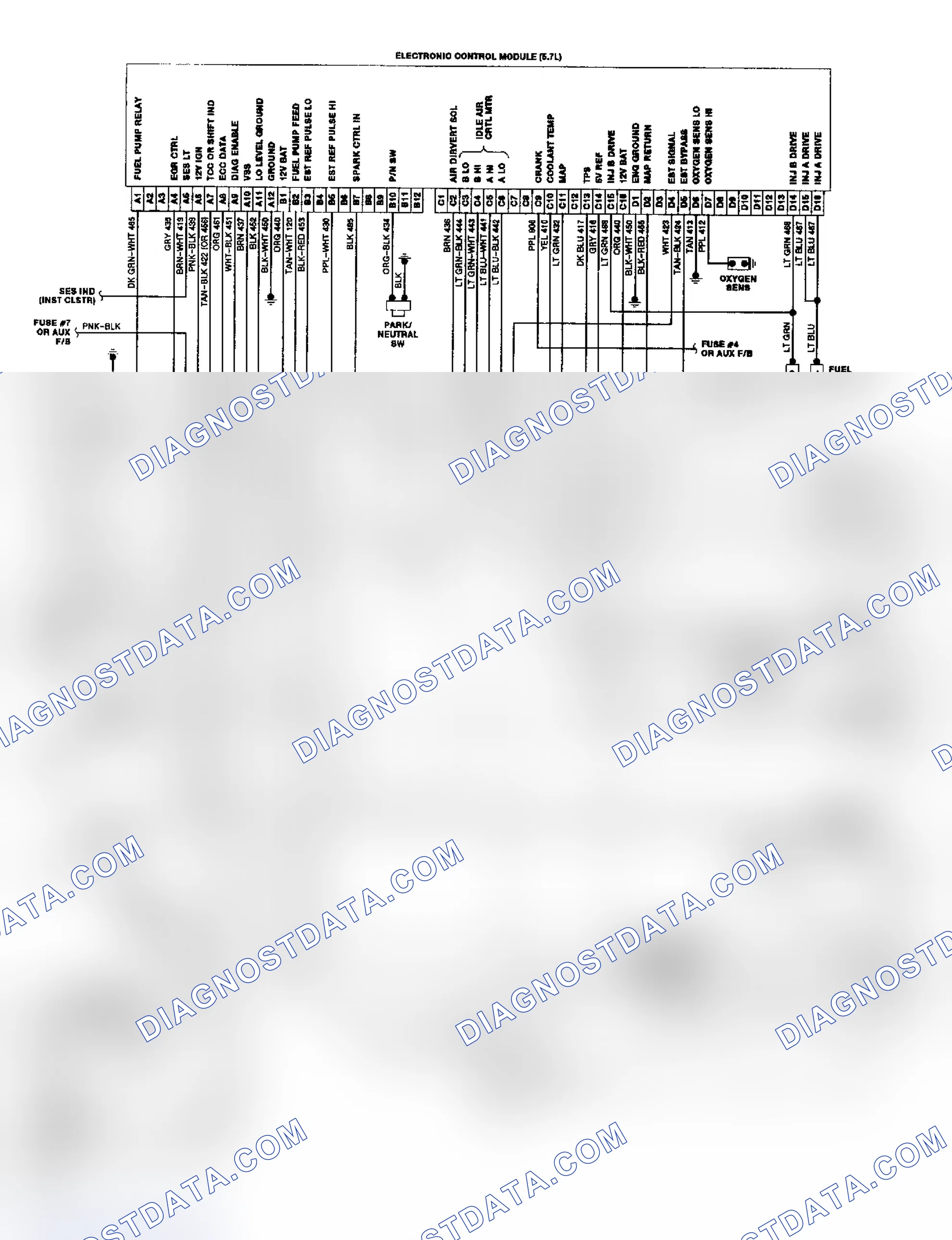 Scheme 42: "P" Series TBI/CCC Wiring Diagram
