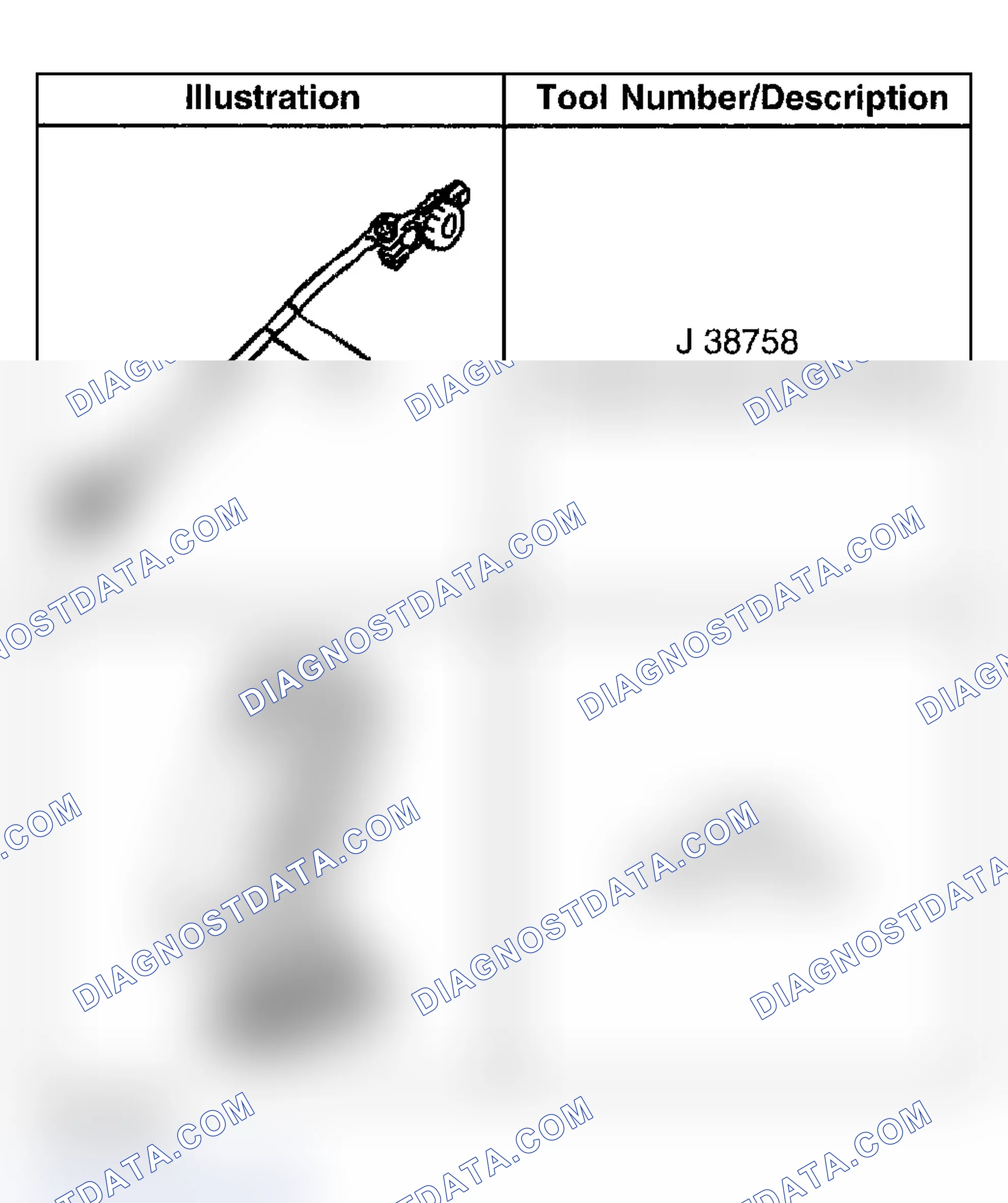 Scheme 79: Special Tools and Equipment