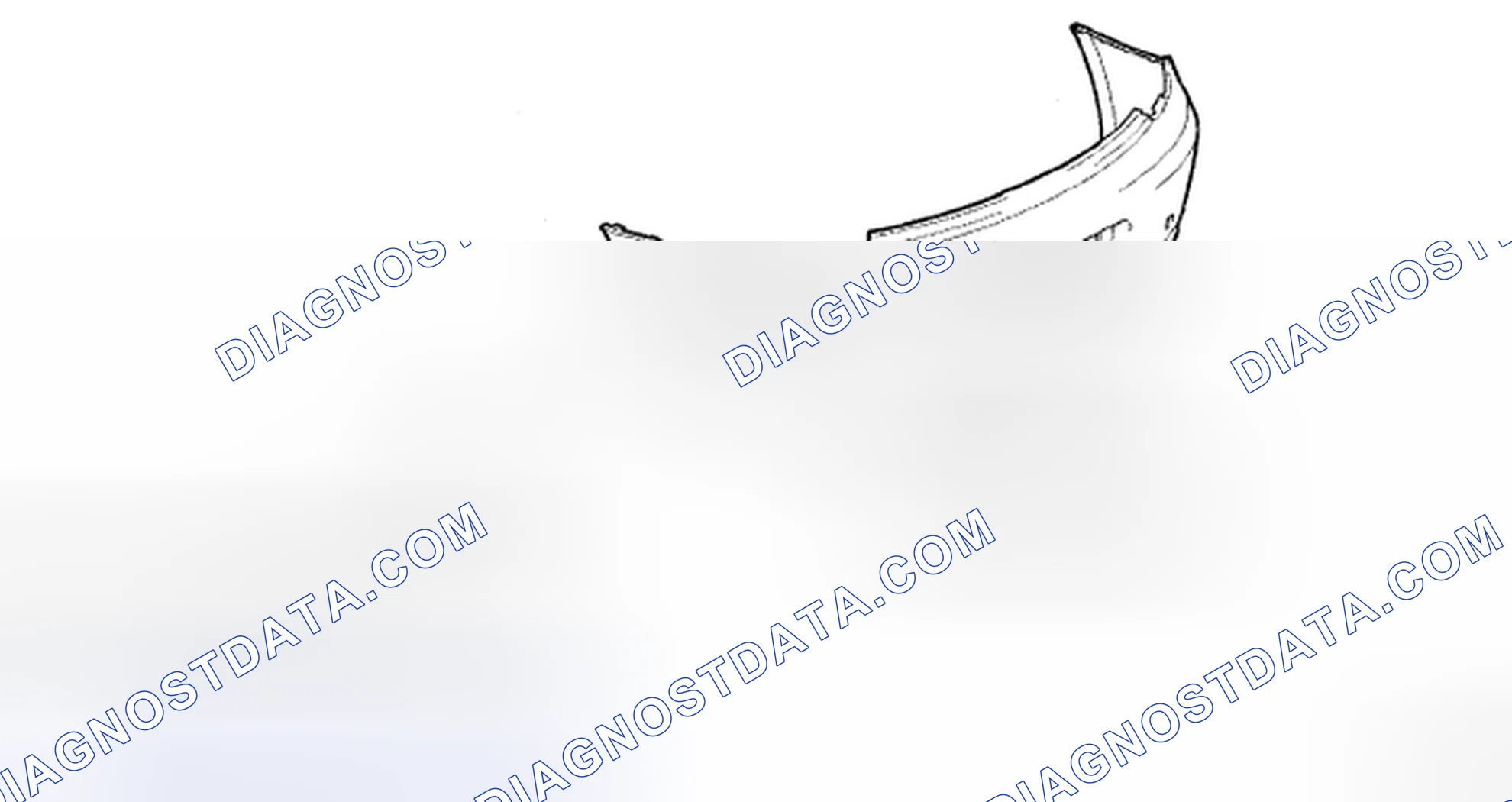 Scheme 185: Identifying Rear Side Marker Light Lens LH And Rear Bumper Cover