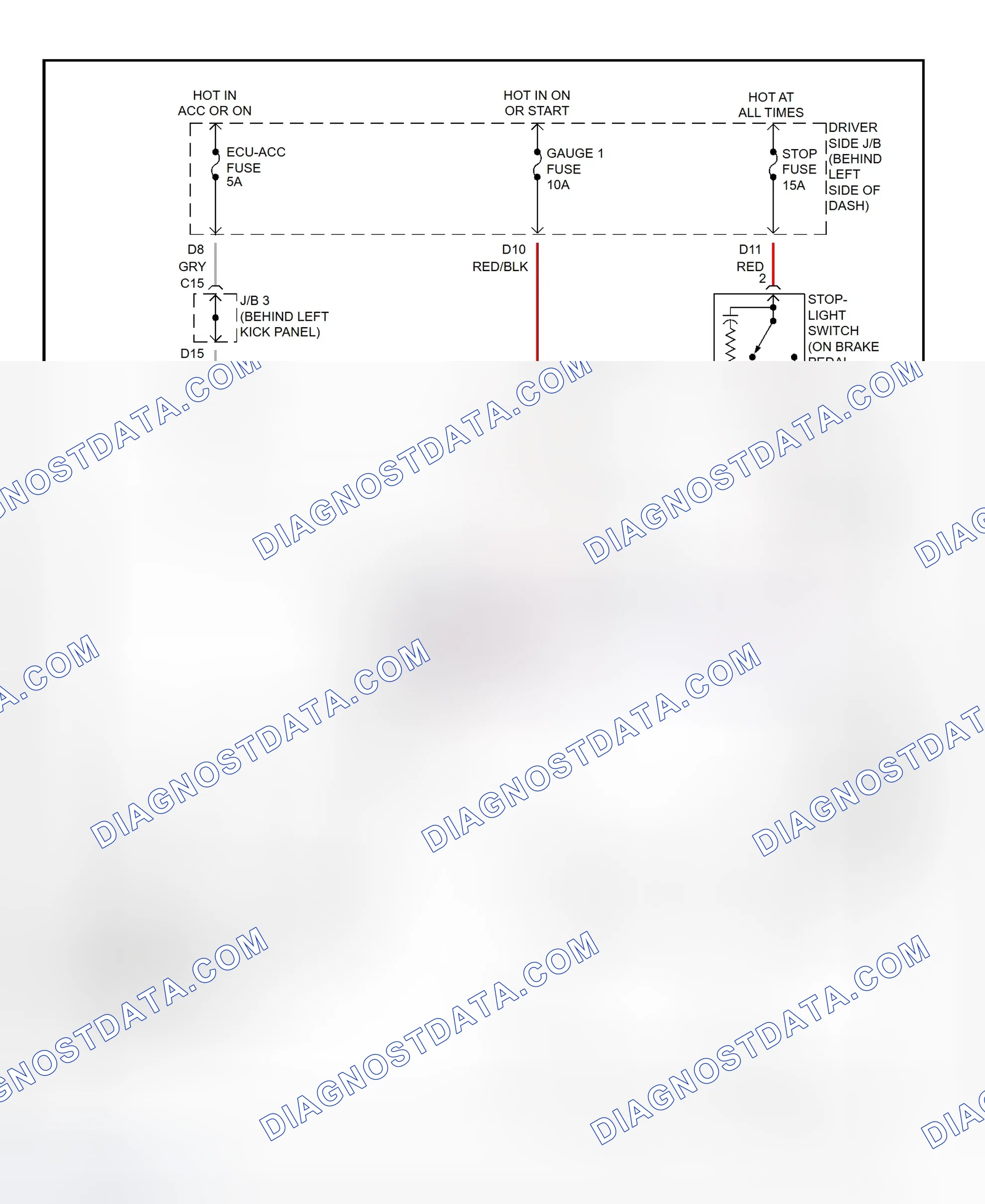 Scheme 315: Shift Interlock System Wiring Diagram (2002 - Toyota Avalon)
