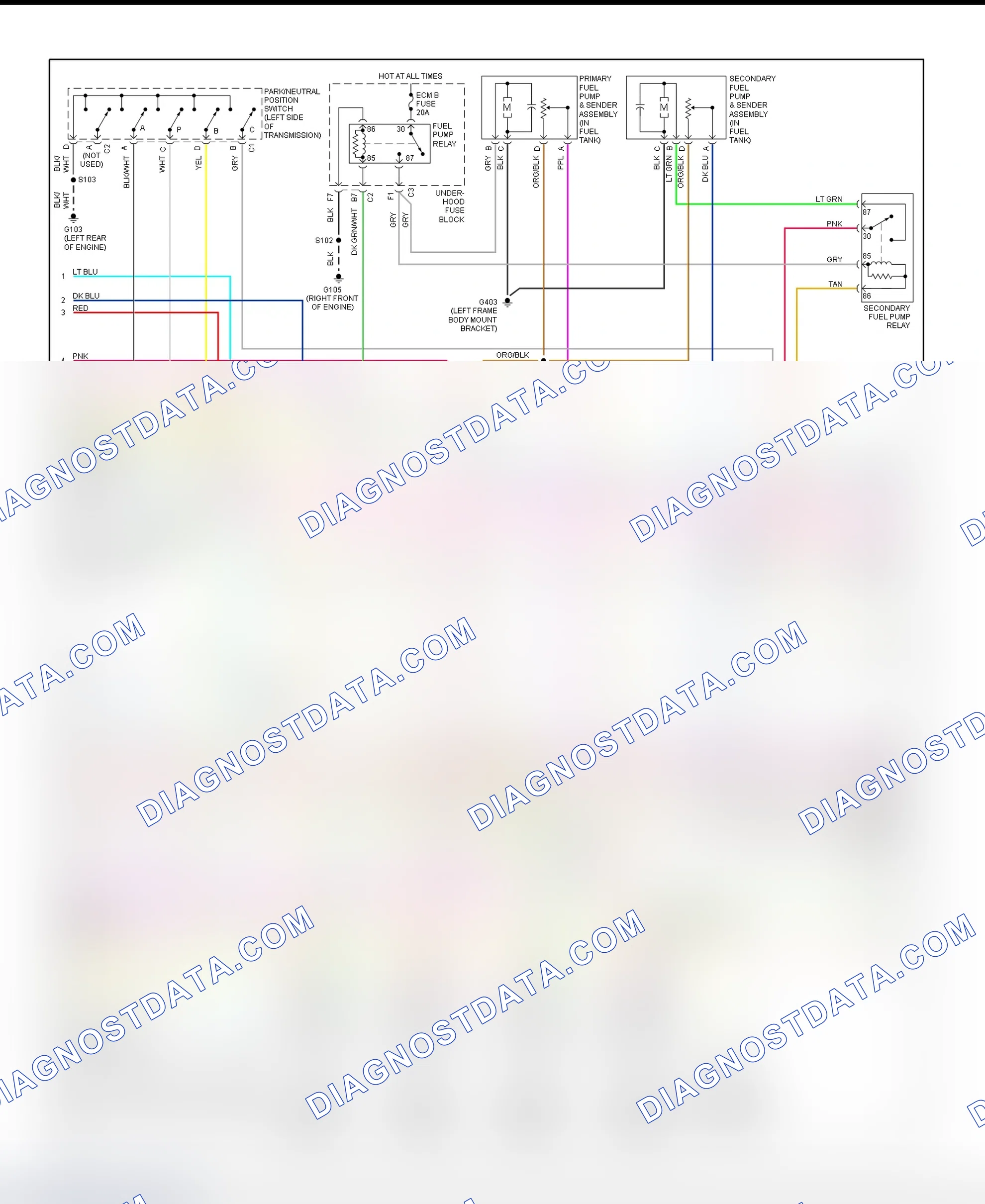 Scheme 65: PCM Wiring Diagram (Avalanche, Suburban & Yukon XL - 8.1L - 2 Of 5)
