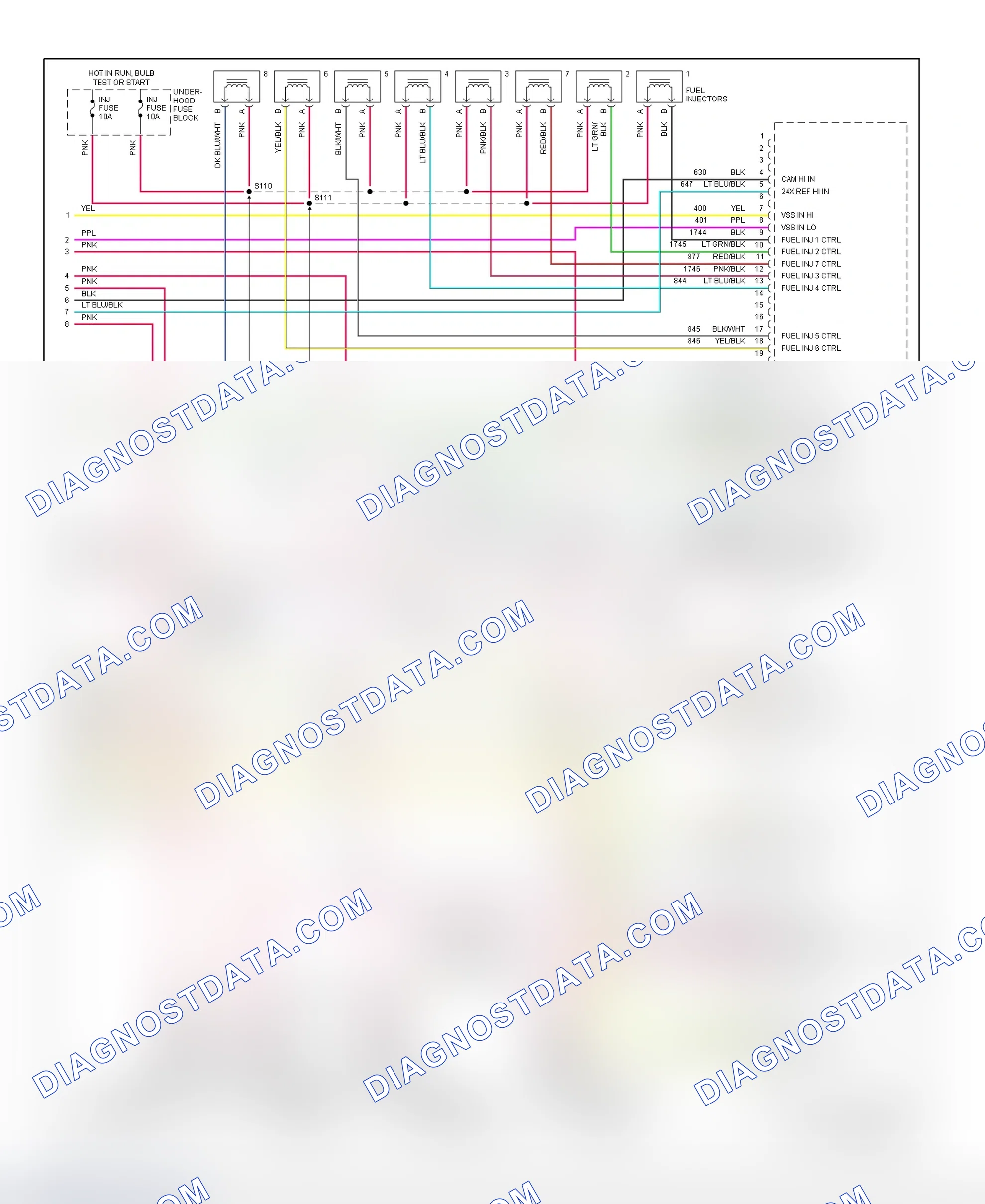 Scheme 74: PCM Wiring Diagram (DeVille & Eldorado - 4.6L - 4 Of 4)