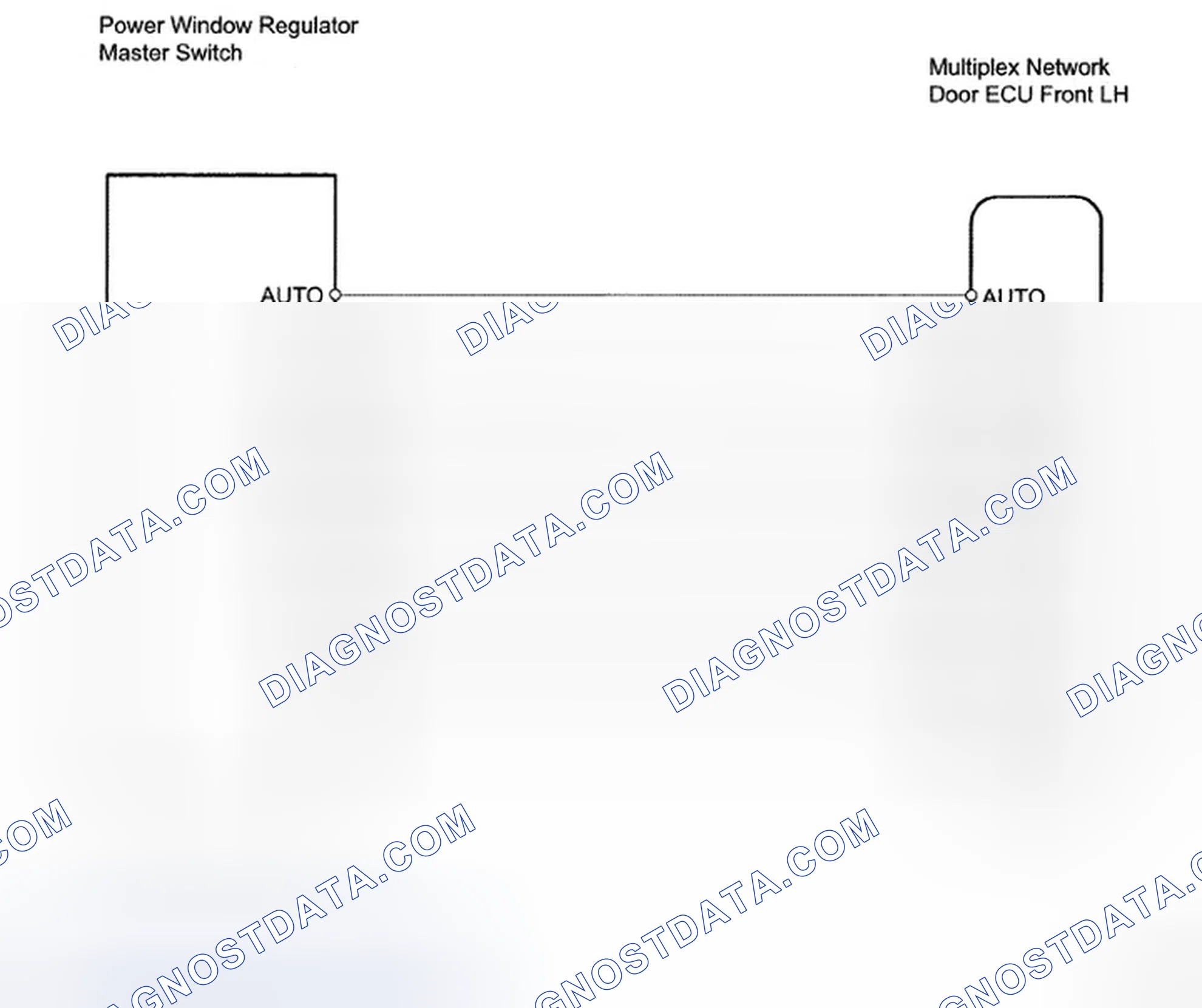 Scheme 1: Power Window Switch Circuit On Driver Door - Wiring Diagram