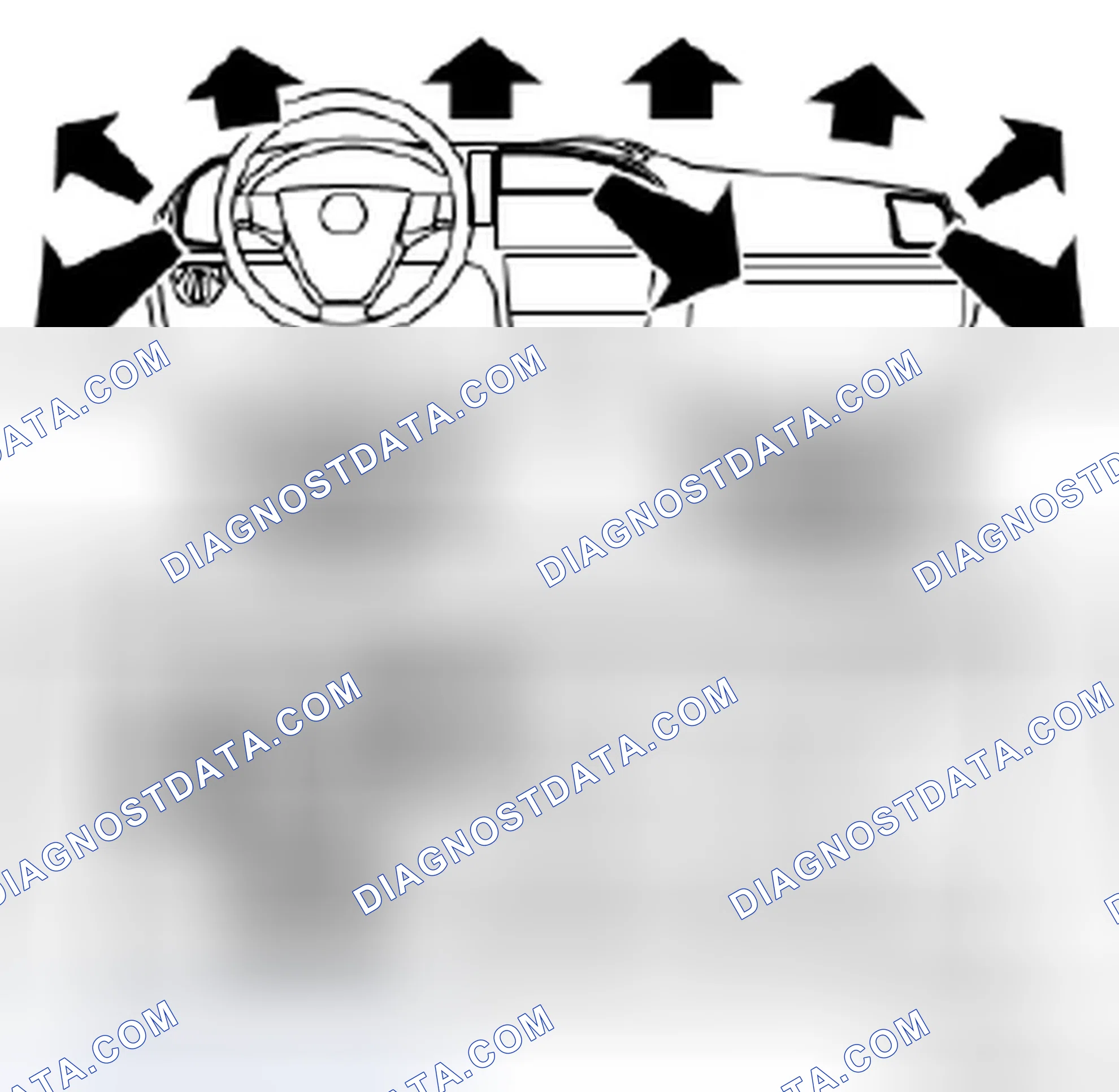 Scheme 541: Floor/panel or combination, even with air directed at the windshield