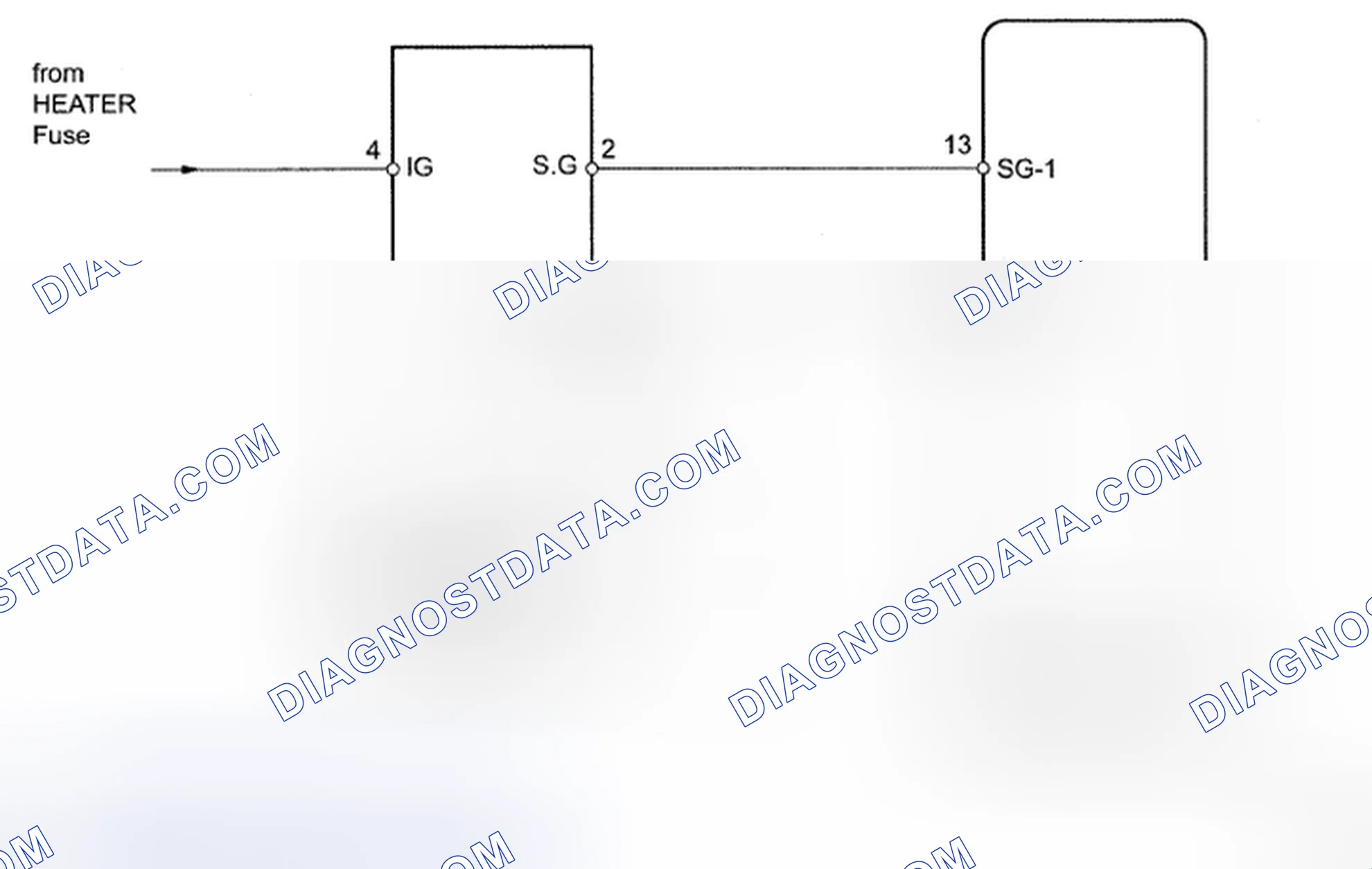 Scheme 14: Exhaust Gas Sensor Circuit - Wiring Diagram
