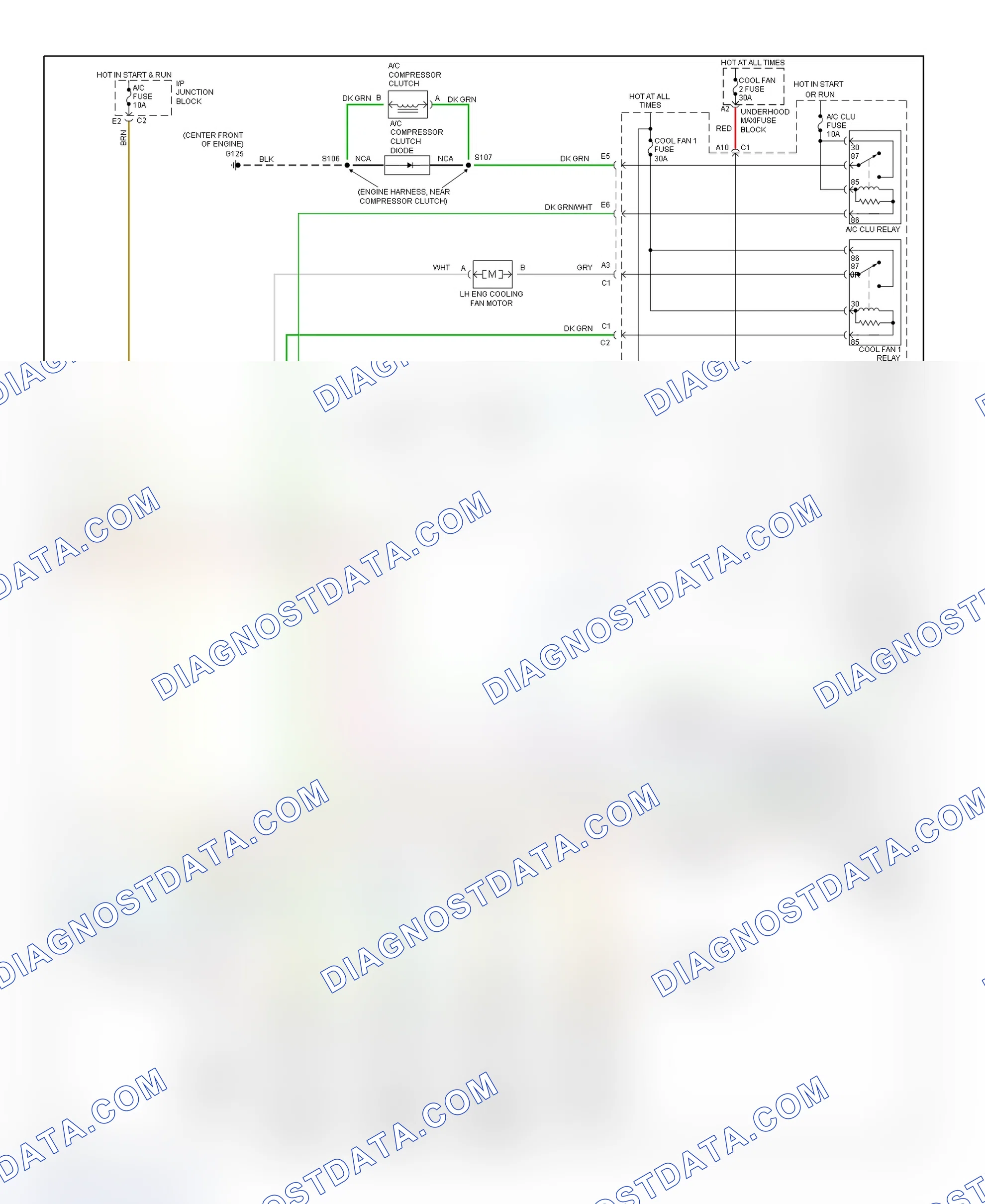 Scheme 20: Automatic A/C-Heater System Wiring Diagram (Park Avenue - 2 Of 3)