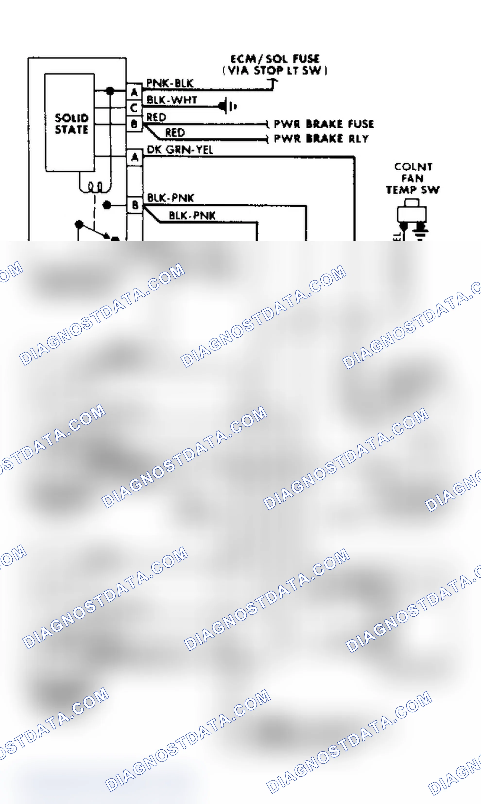 Scheme 12: Cooling Fan/Manual A/C-Heater Wiring Diagram - Buick Regal with 3.8L Turbo