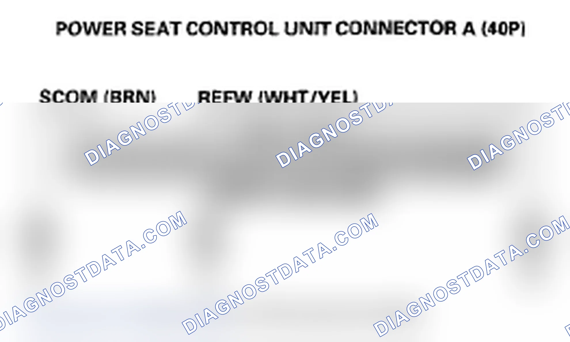 Scheme 52: DTC B1845: Power Seat Recline Switch Circuit Malfunction