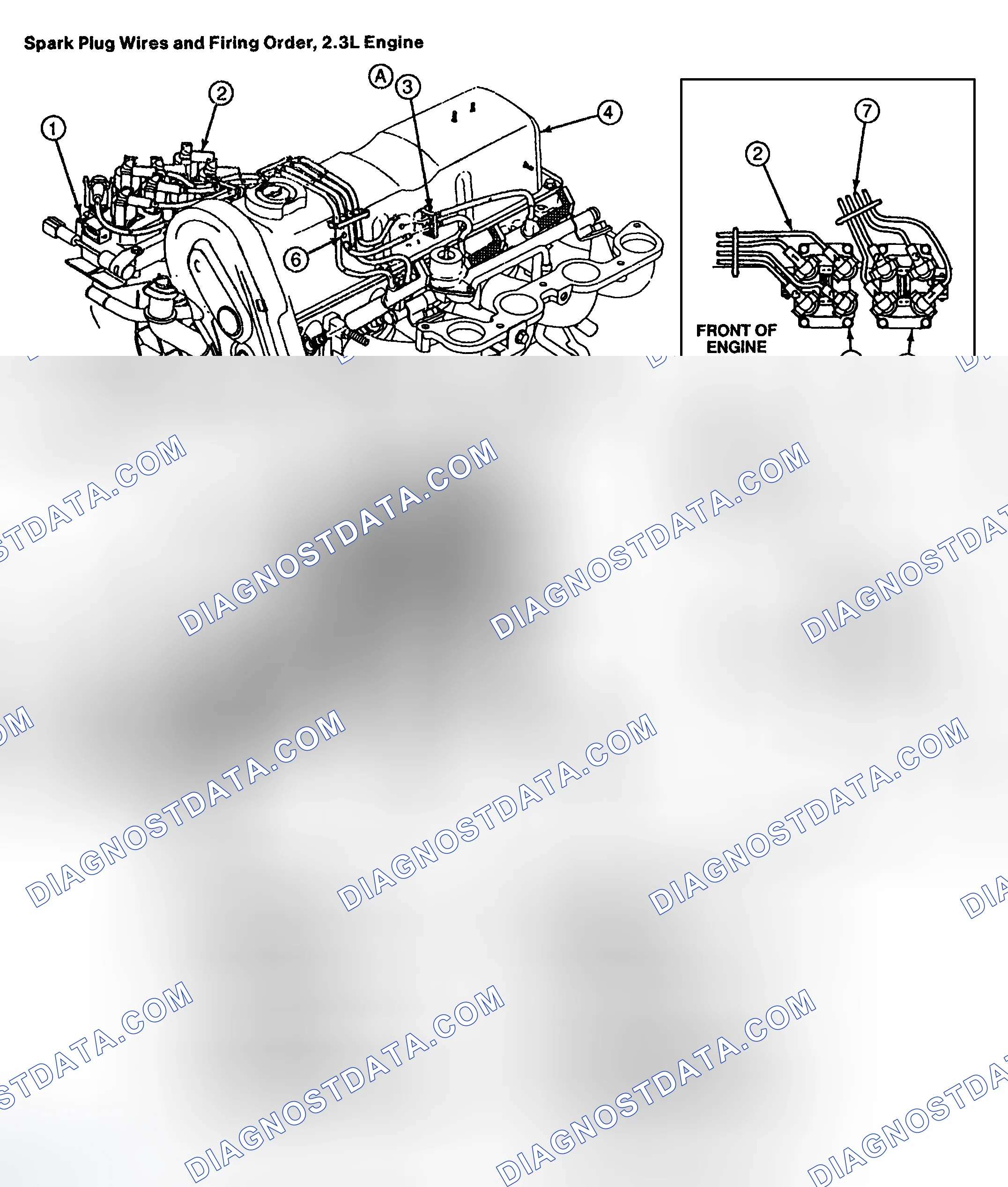 Scheme 2: Spark Plug Wire Routing (2.5L)