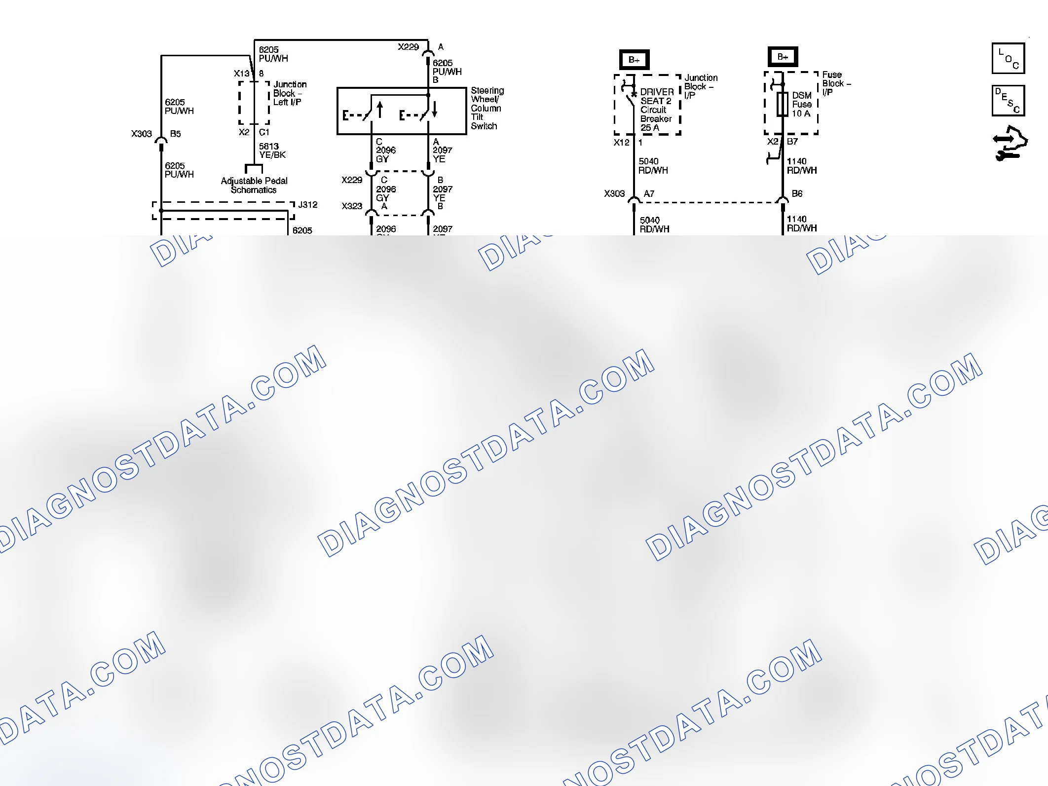 Scheme 2: Tilt/Telescoping Steering Column Schematics