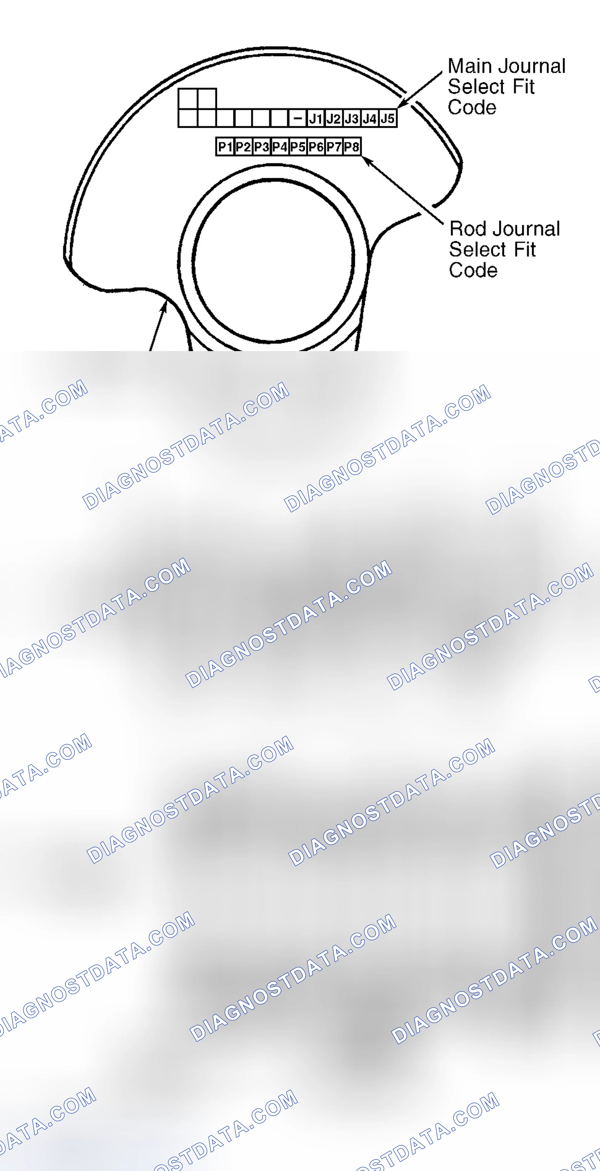 Scheme 204: Crankshaft & Main Bearings