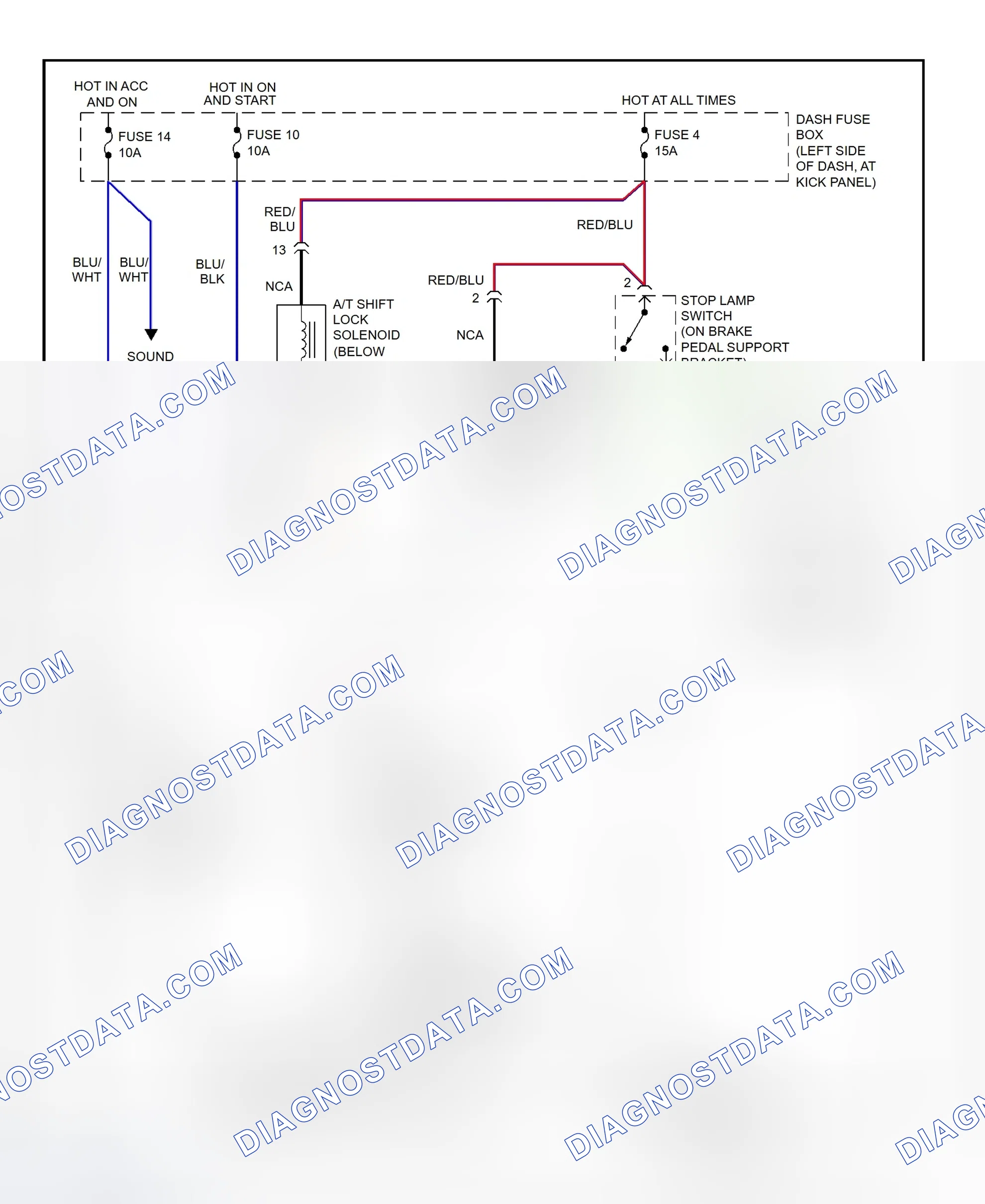 Scheme 146: Shift Interlock System Wiring Diagram (1997 Accent)