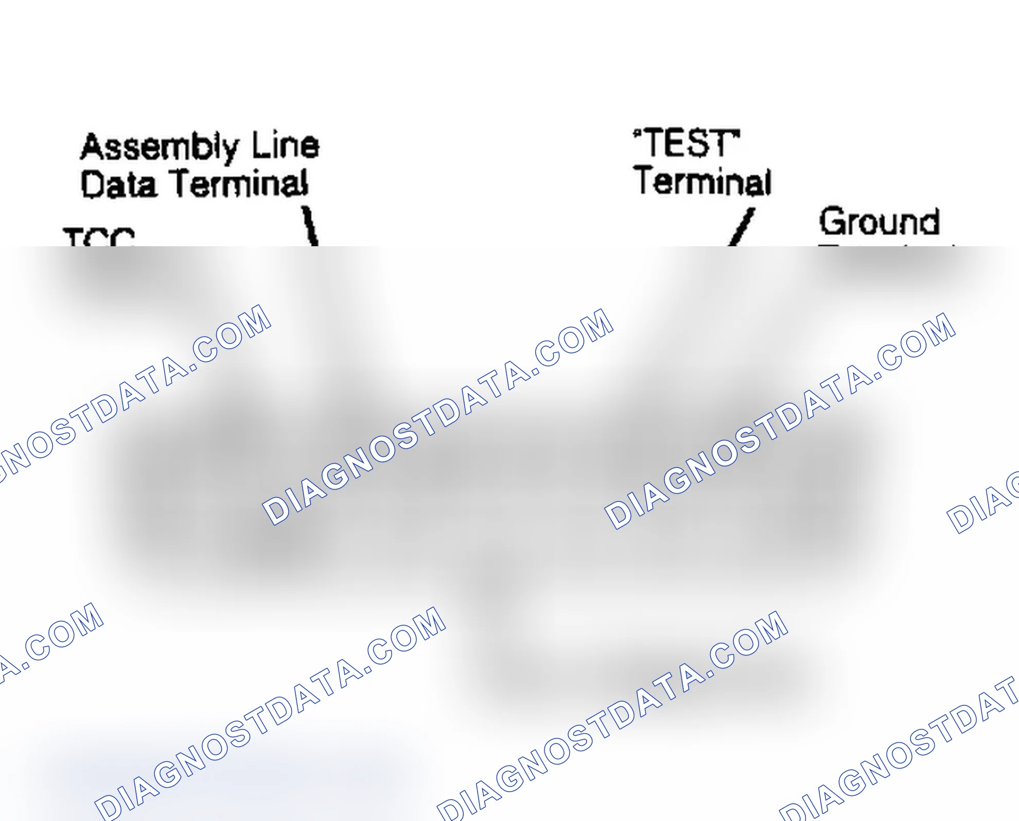 Scheme 51: ALCL Connector Identification. ALCL is located under left side of dash on pickup models and under driver's seat on van models.