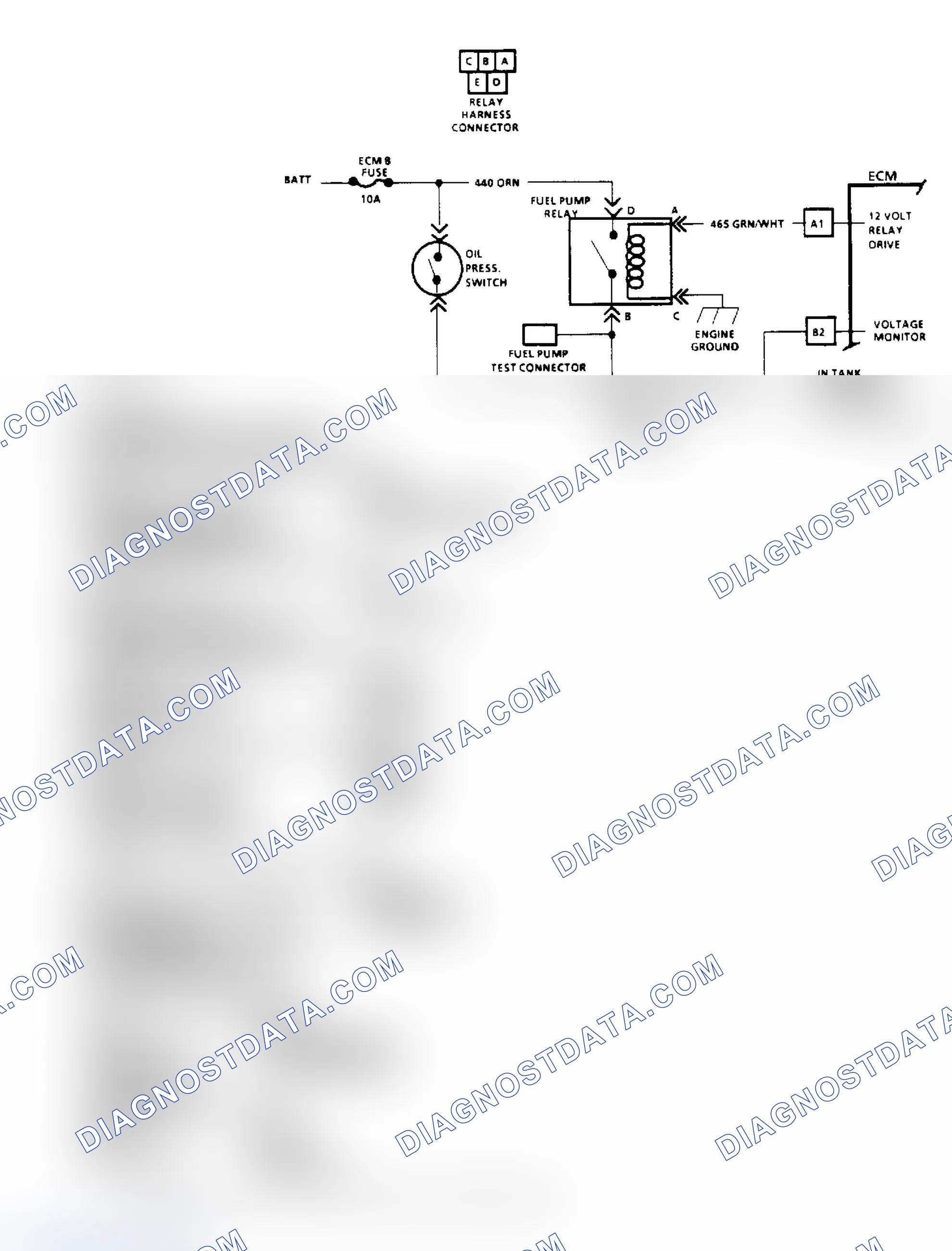 Scheme 118: Chart A5 - Fuel Pump Relay Circuit Diagnosis ("M" Series & "S/T" Series)