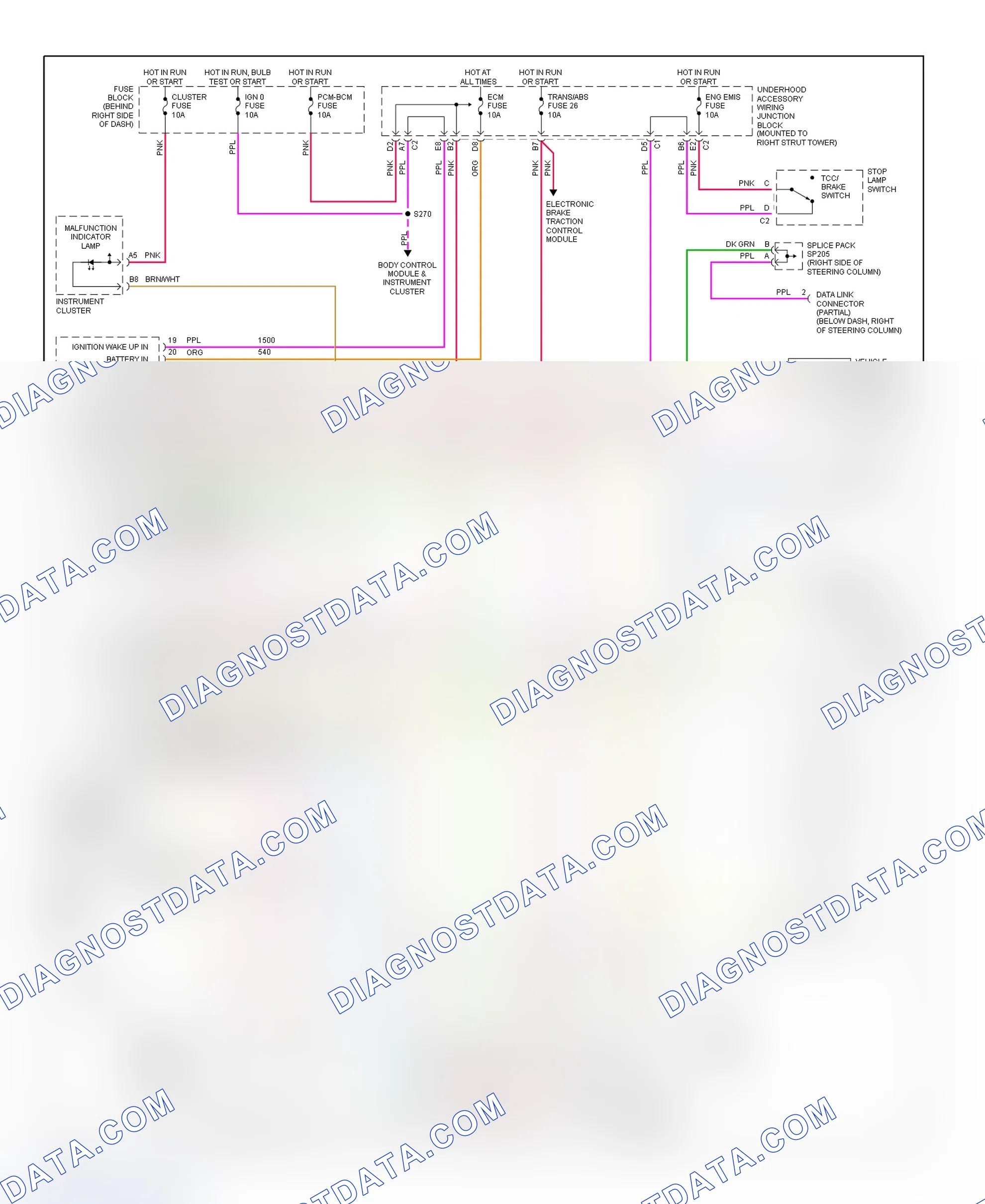 Scheme 77: Transaxle Electronic Control System Wiring Diagram (Intrigue)