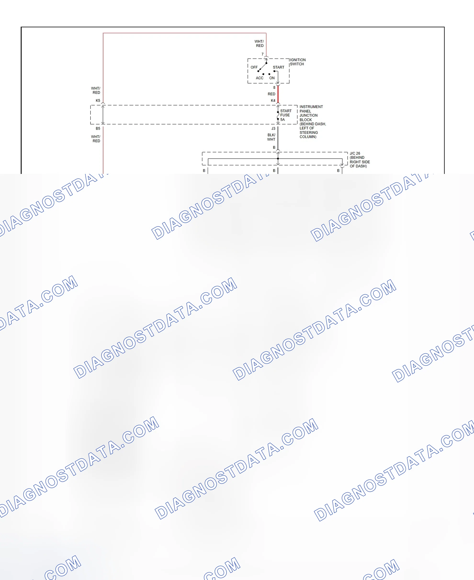 Fig. 22: Starting System Wiring Diagram (Camry Solara)