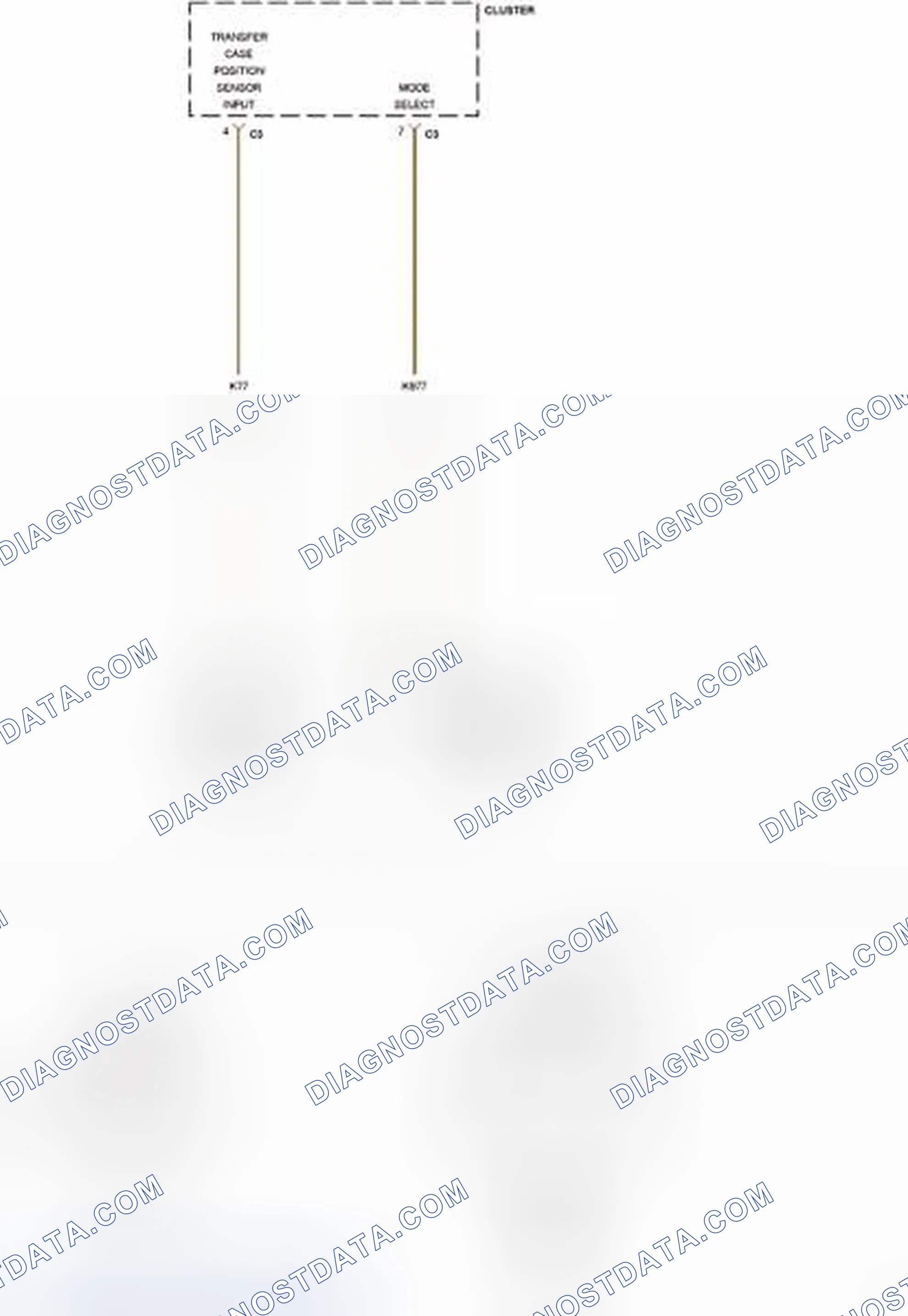 Scheme 389: P0838-FOUR WHEEL DRIVE (4WD) SWITCH CIRCUIT LOW