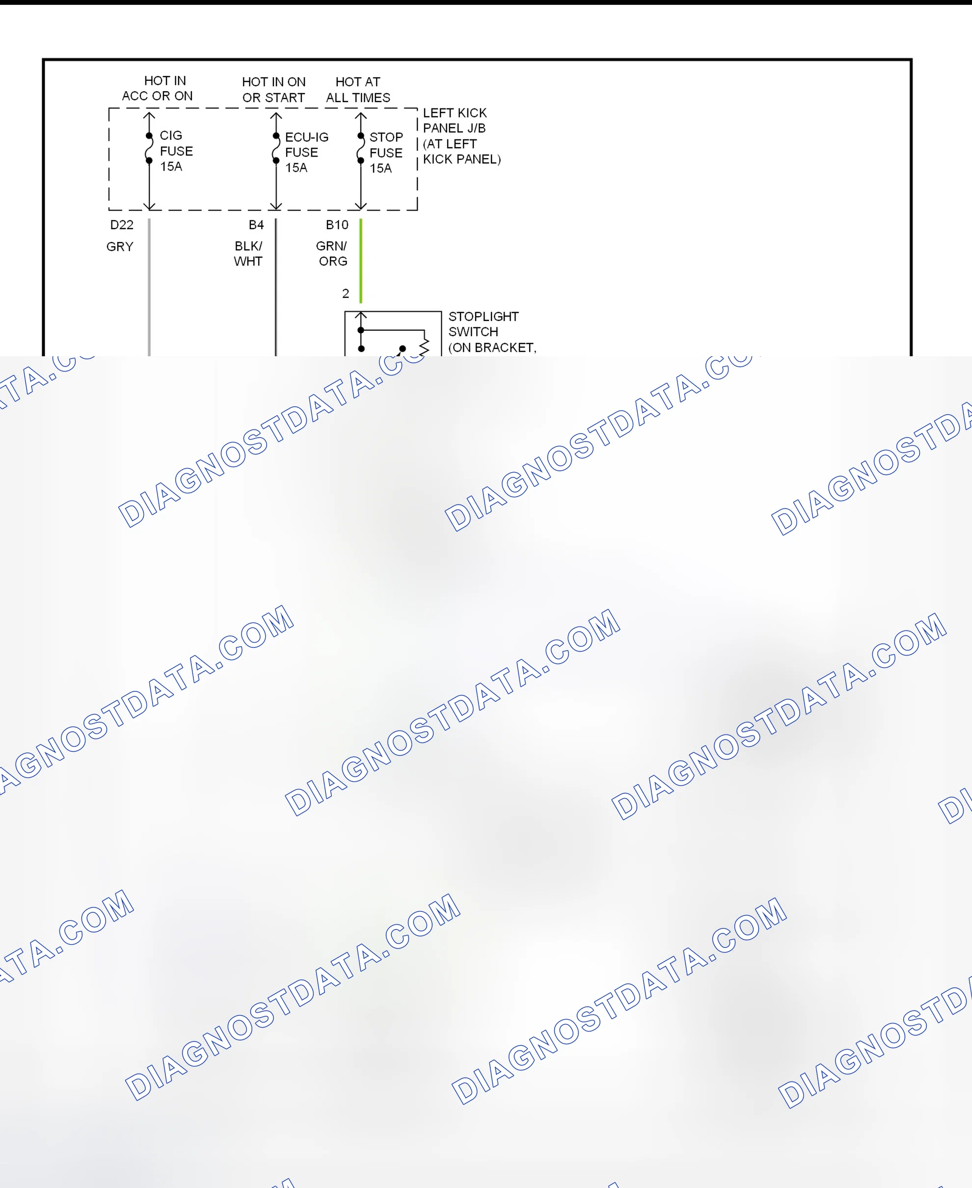 Scheme 109: Shift Lock System Wiring Diagram (Toyota Land Cruiser)