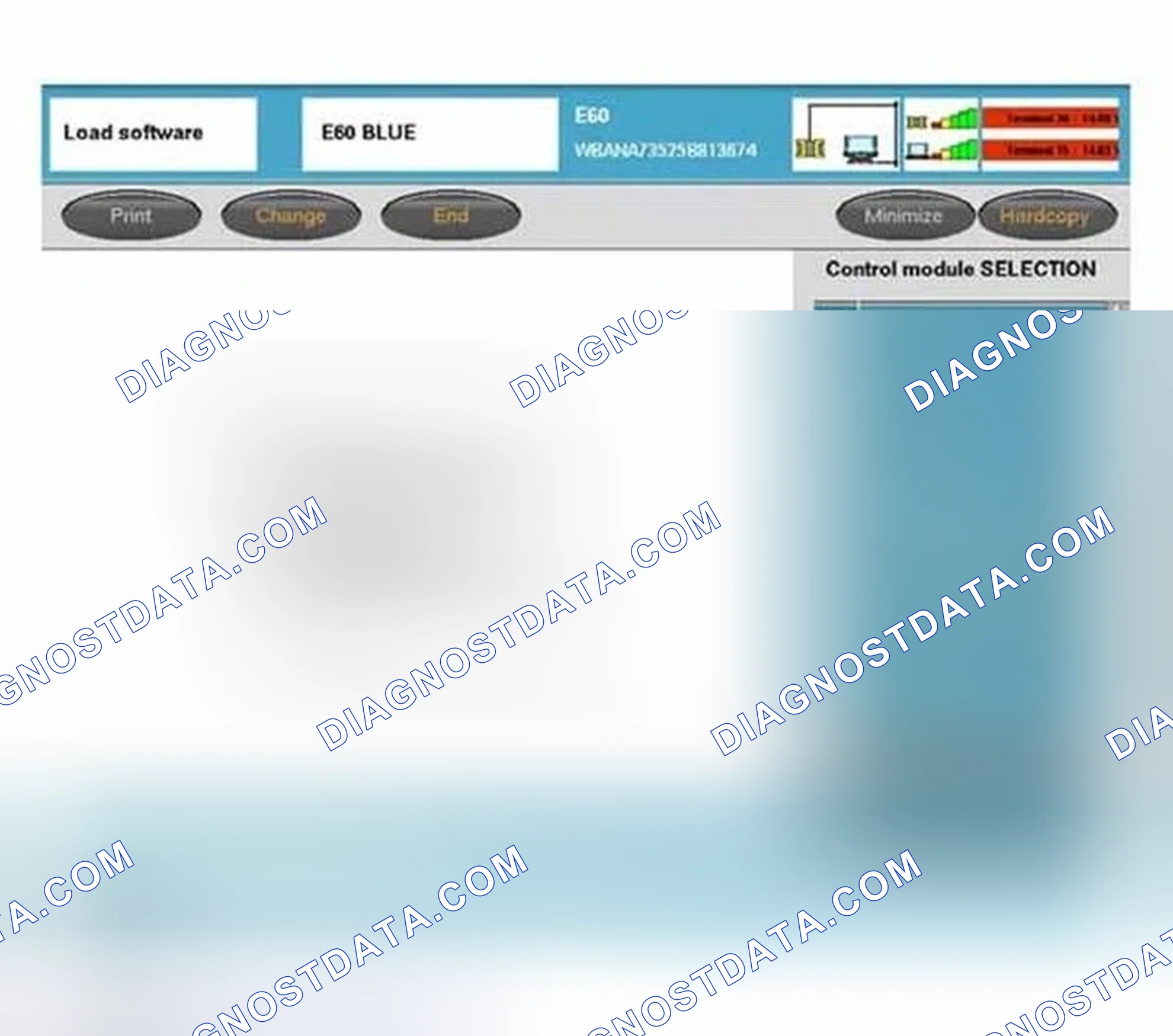 Scheme 162: Control Module Selection - Programming - Update Software