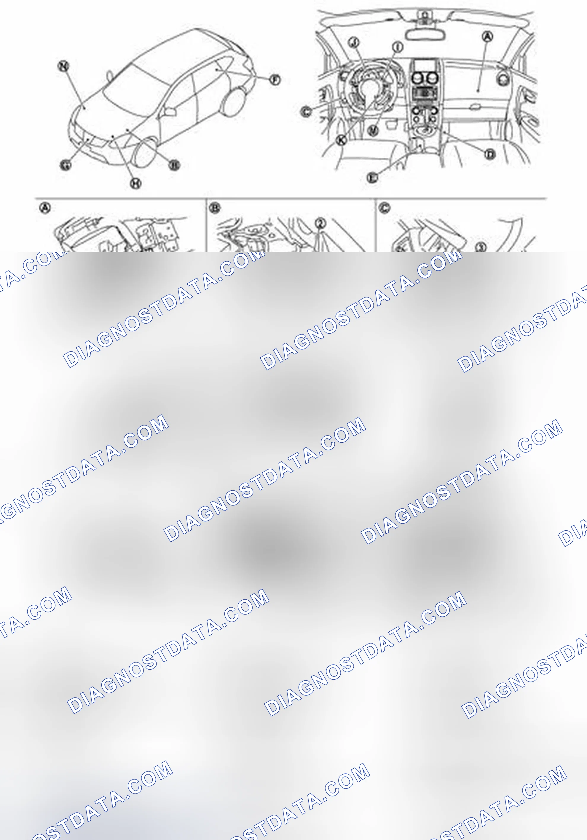 Scheme 158: Identifying Vehicle Security System Component Parts Location (1 Of 2)