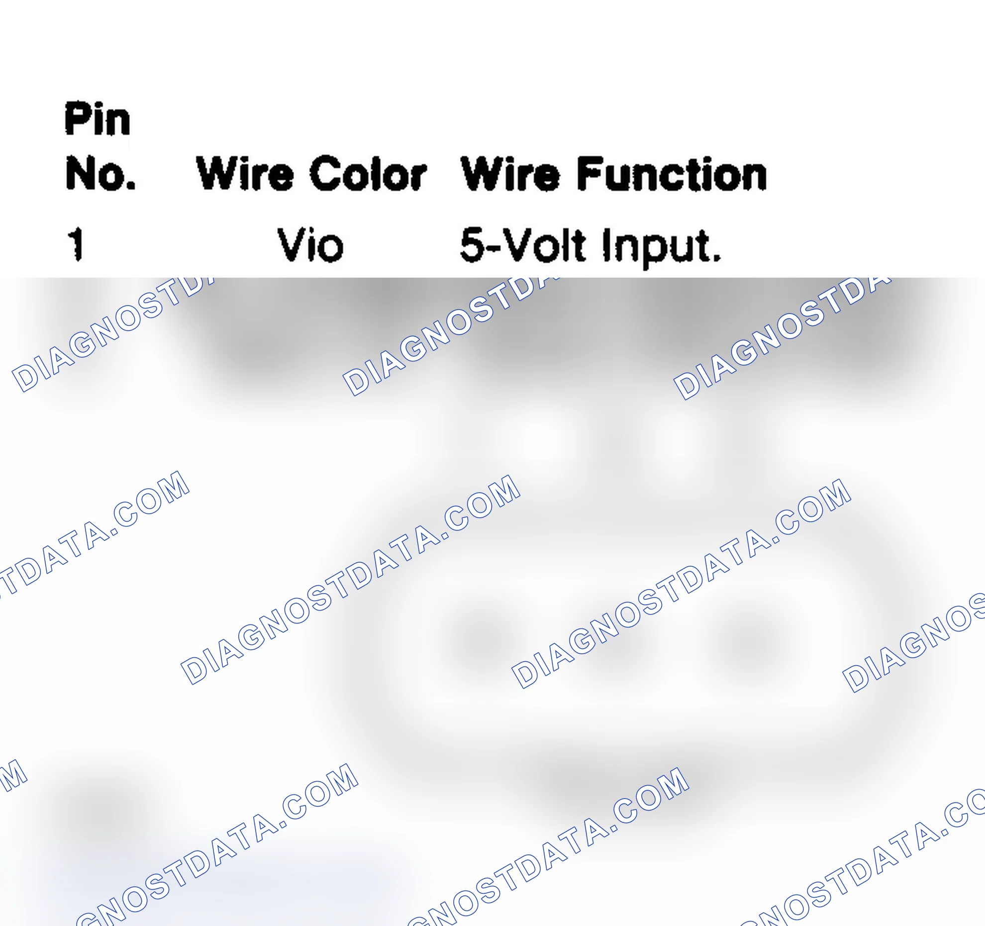 Scheme 109: MAP Sensor Connector Terminals (Non-Turbo)
